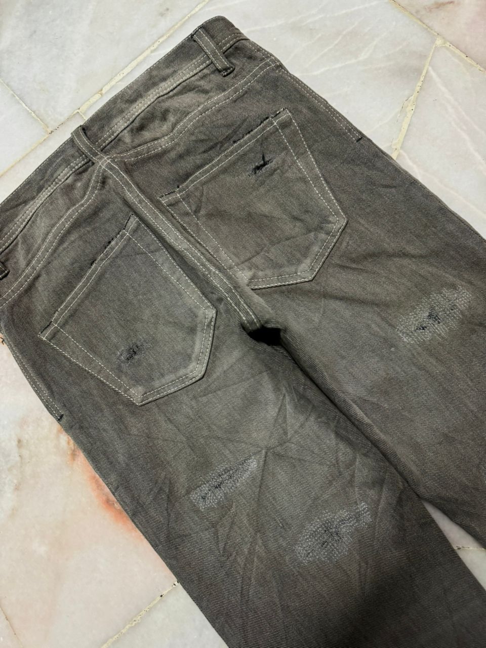 Tornado Mart 💥Sick💥Undercover Style Distressed By Japanese Sashiko Boro Size US 28 / EU 44 - 15 Thumbnail