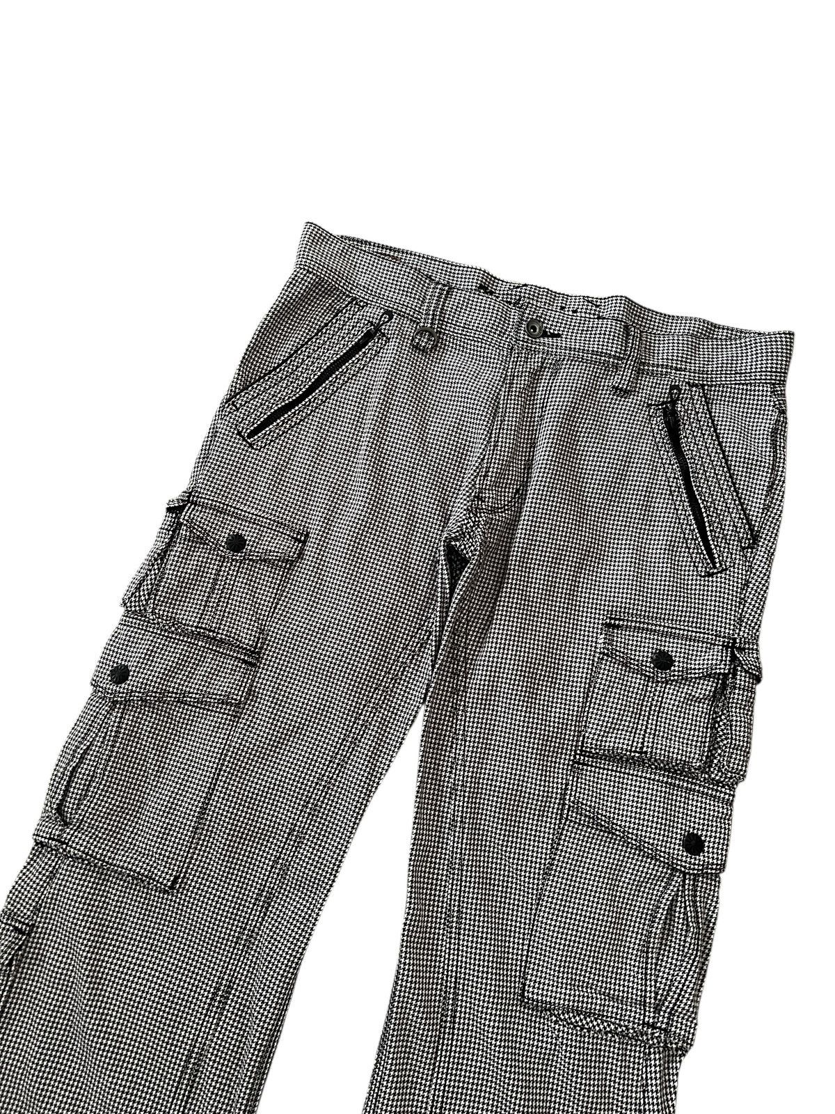 Nicole Club Nicole Club For Men Houndstooth Flare Cargo Pants Size US 35 - 3 Thumbnail