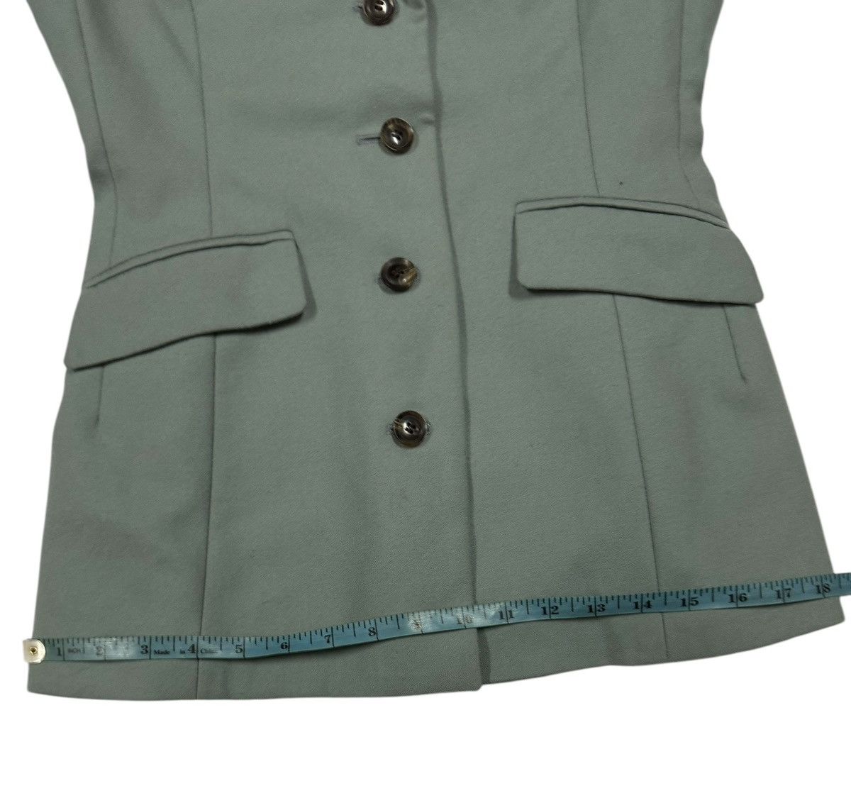 Katharine Hamnett London Katharine Hamnett London Green Blazer Jacket Size M / US 6-8 / IT 42-44 - 10 Thumbnail