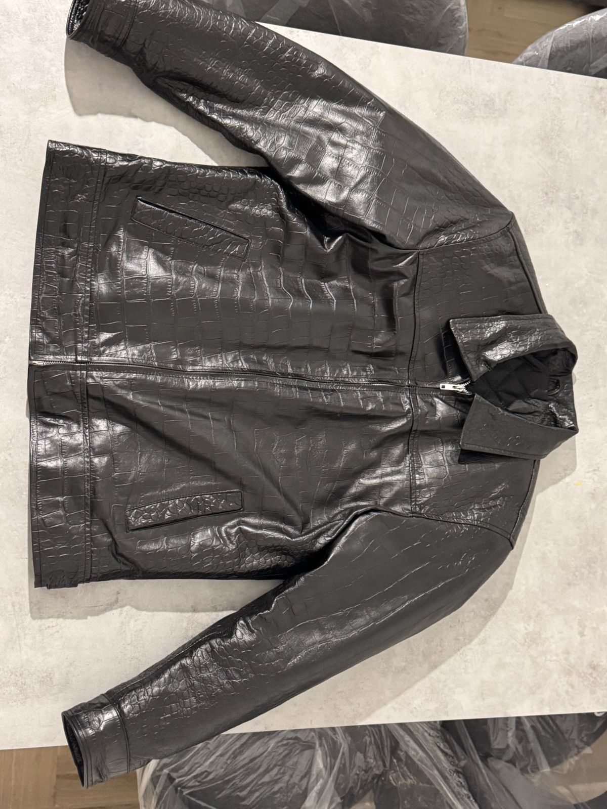 Genuine Leather real leather jacket Before purchasing read the description Size US L / EU 52-54 / 3 - 1 Thumbnail