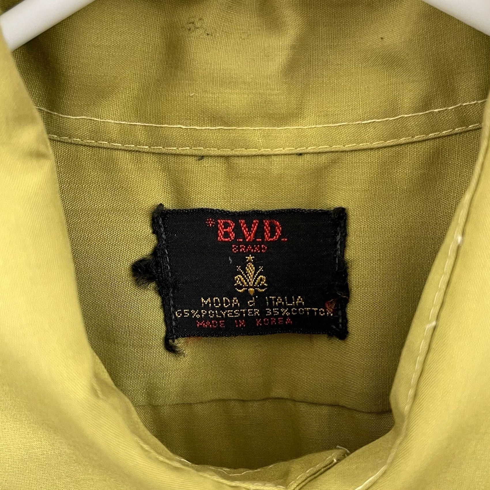 J Brand Vintage BVD Shirt Mens L Green Long Sleeve Button Up 60s Rockabilly Size US L / EU 52-54 / 3 - 4 Thumbnail