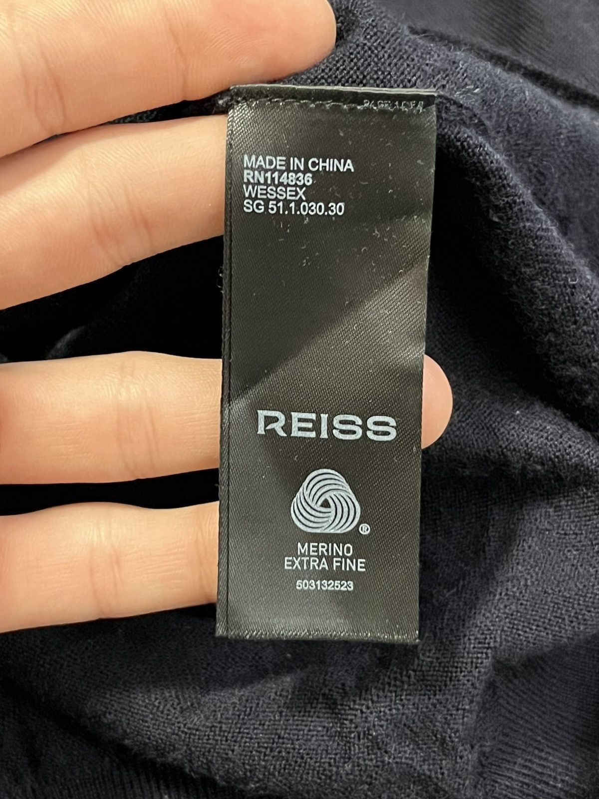 Reiss Reiss 100% Merino Wool Lightweight Sweater Size US L / EU 52-54 / 3 - 5 Thumbnail