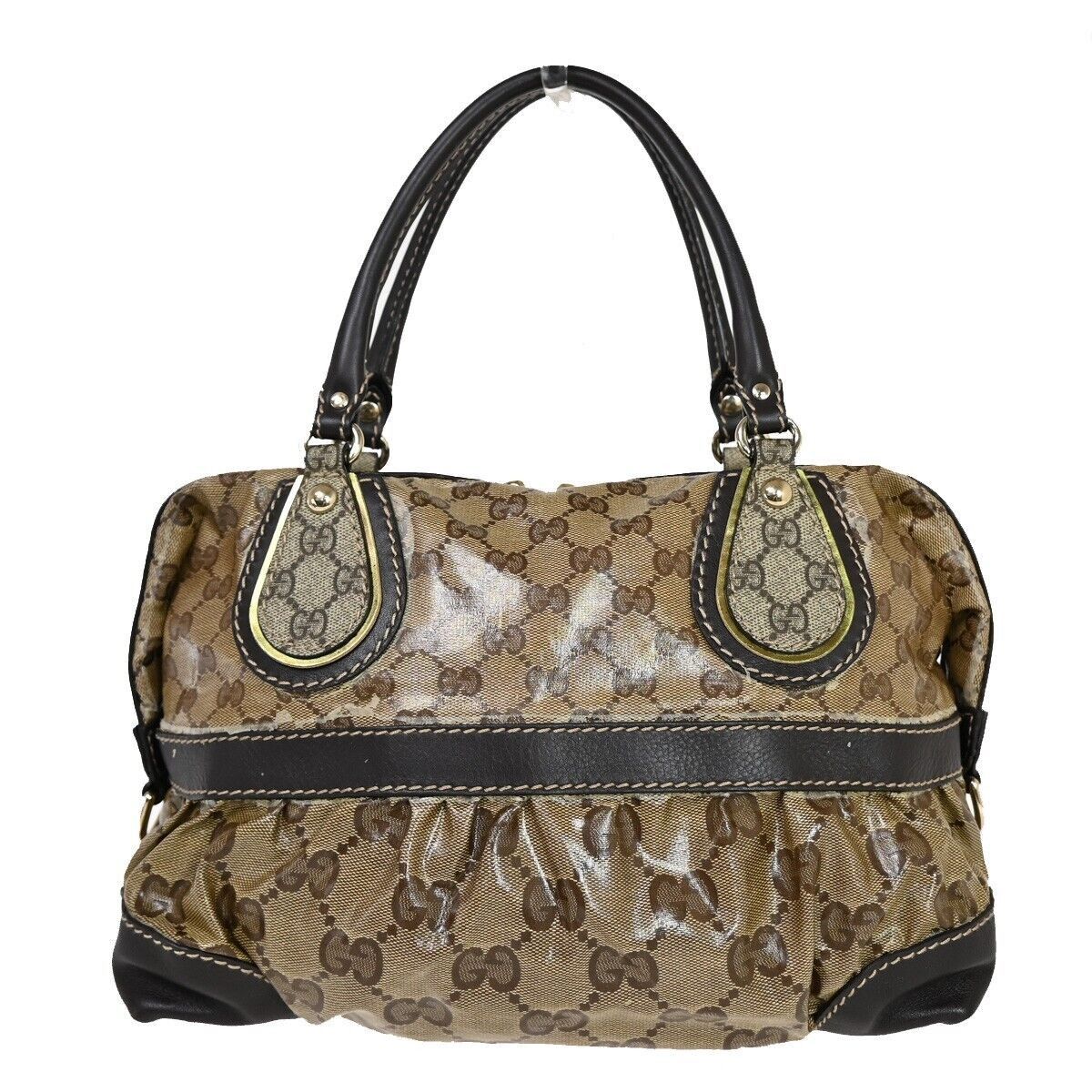 Gucci Gg Crystal Beige Canvas Handbag (Pre-Owned) Size ONE SIZE - 1 Thumbnail
