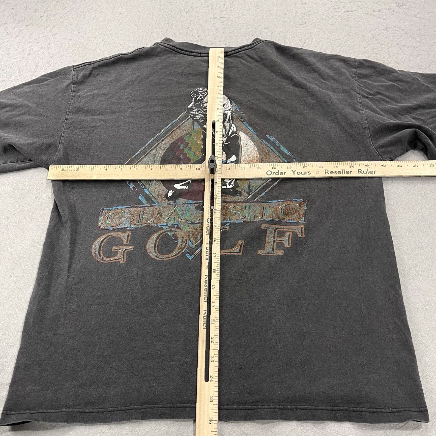 Endless VINTAGE Golf T Shirt Mens Large Black Faded Classic Endless Green Graphic 90s Size US L / EU 52-54 / 3 - 6 Thumbnail