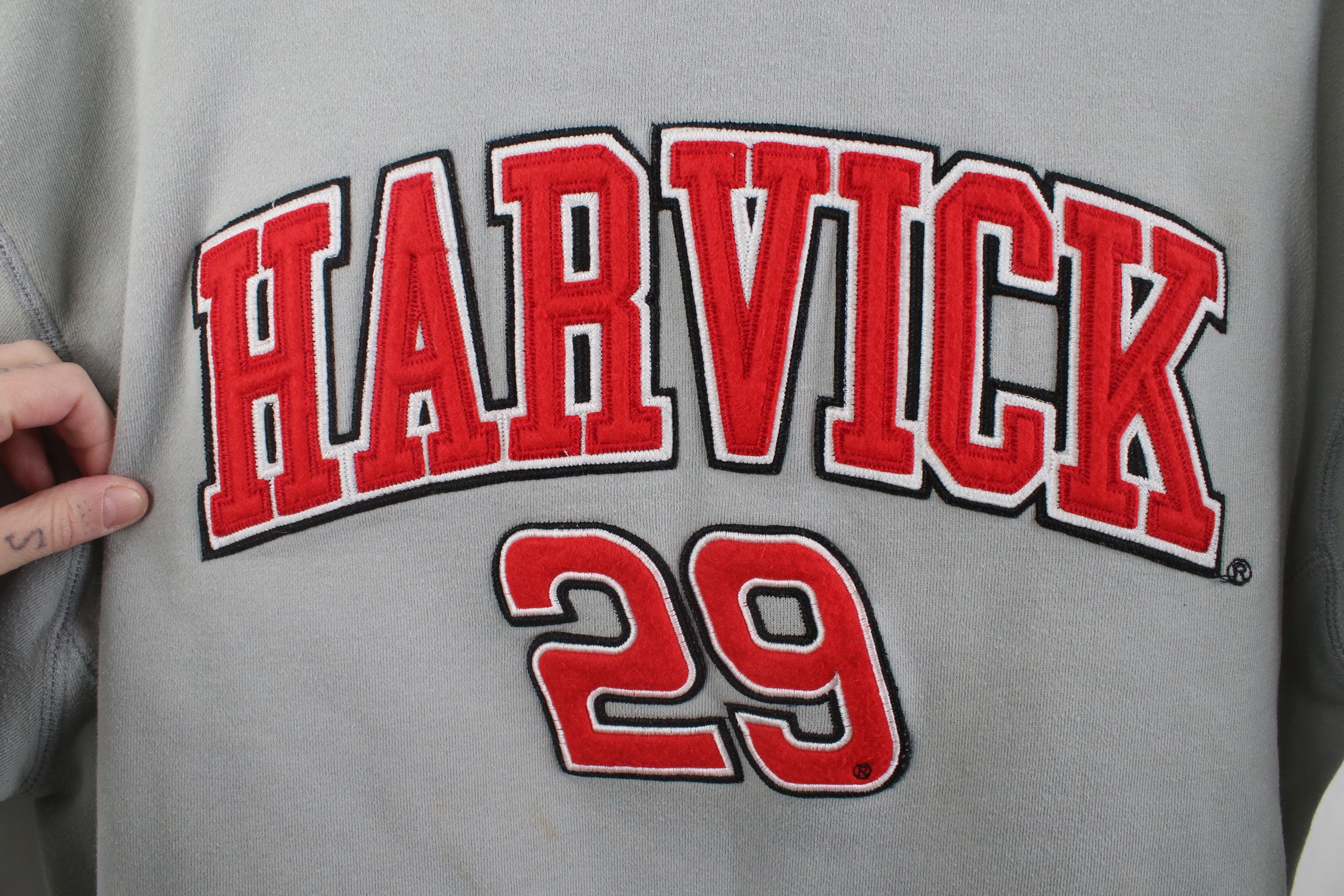 Vintage Vintage Nascar Fireball Flames Harvick Racing Hoodie Gray Size US L / EU 52-54 / 3 - 5 Thumbnail