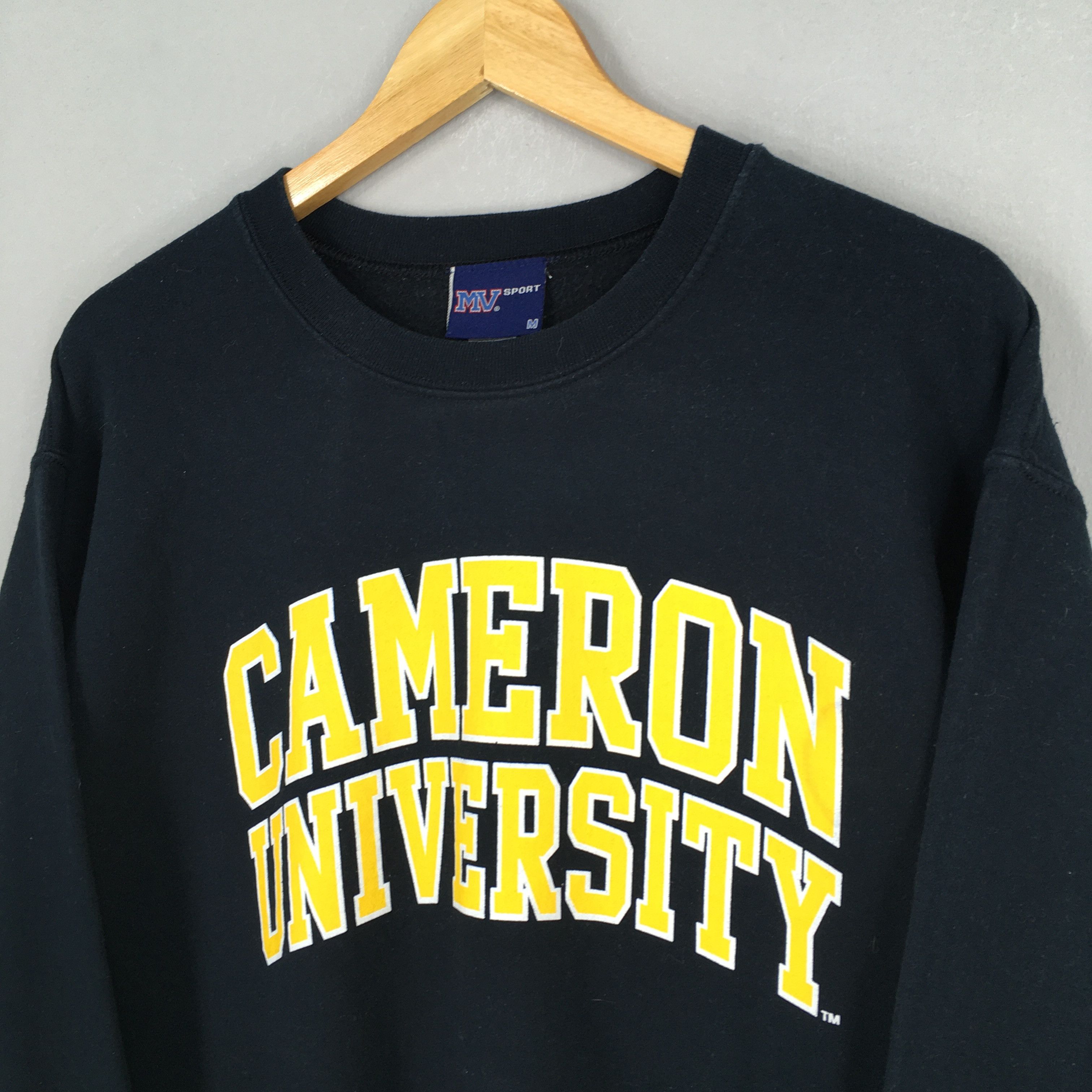 NCAA × Vintage Vintage Cameron University Black Sweatshirt Medium Size US M / EU 48-50 / 2 - 3 Thumbnail