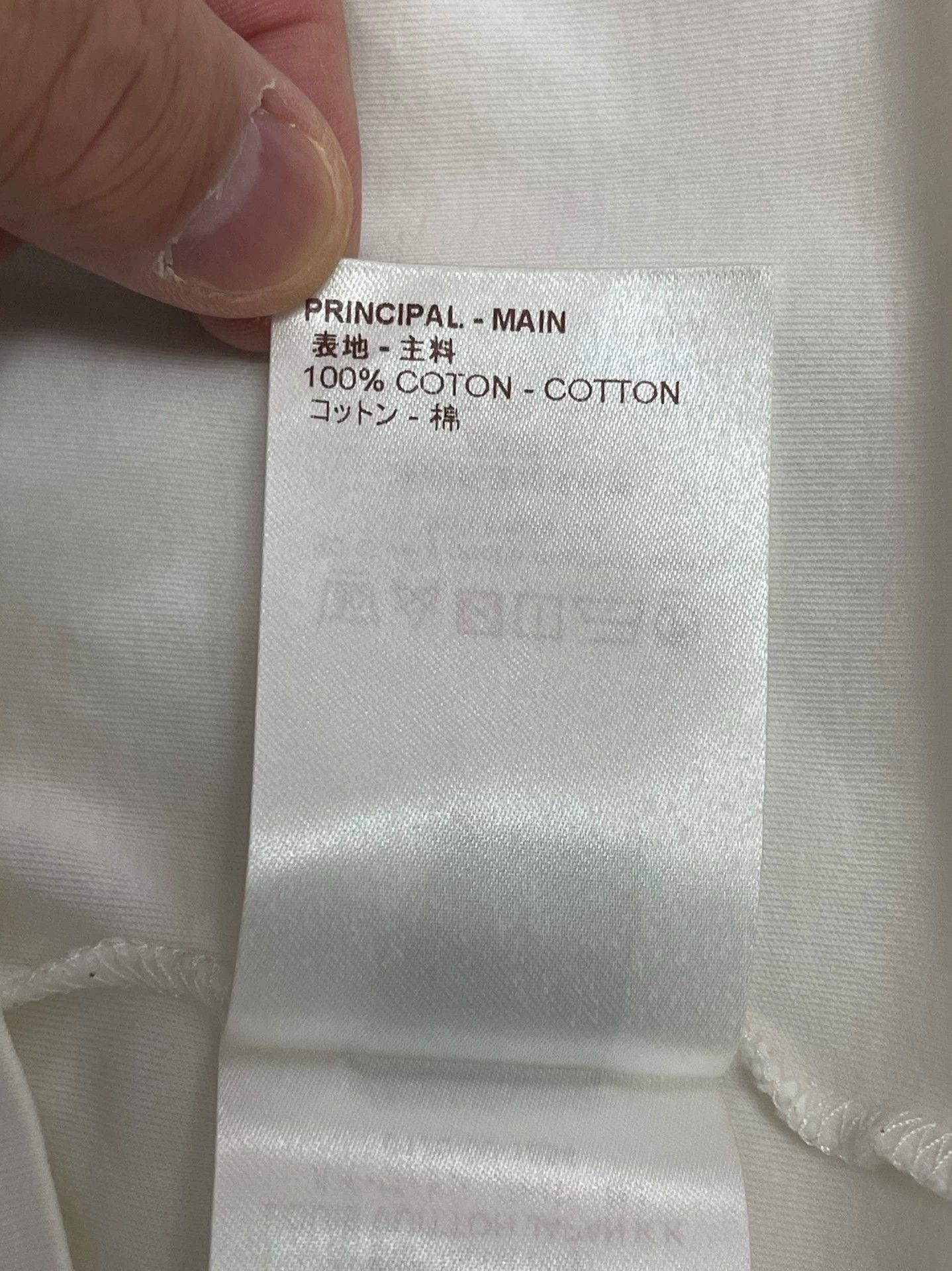 Louis Vuitton Louis Vuitton Basic White T-Shirt Men's L Size US L / EU 52-54 / 3 - 5 Thumbnail