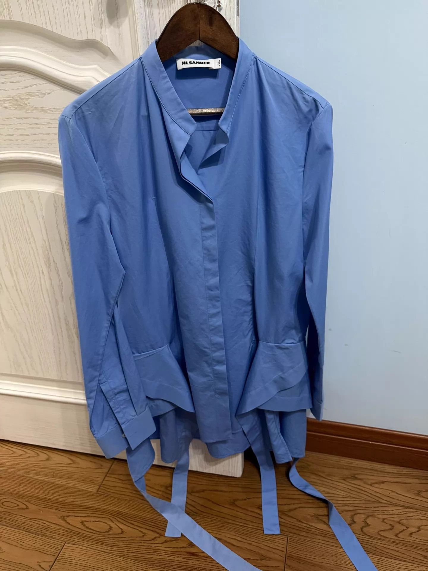 Jil Sander Jil Sander Shirt Tie Detail 9/10 Size XXS / US 00 / IT 34 - 1 Thumbnail