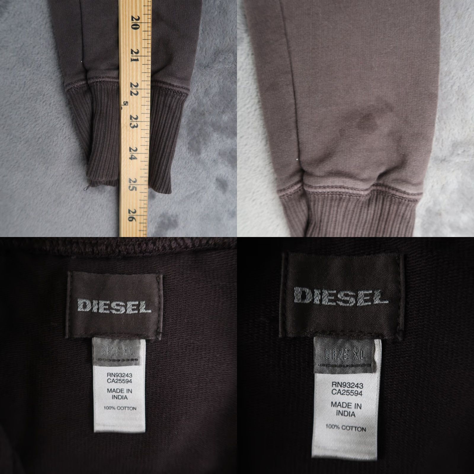 Diesel Diesel Bomber Jacket Brown Womens XL Slim Full Zip Utility Pockets Size XL / US 12-14 / IT 48-50 - 8 Thumbnail