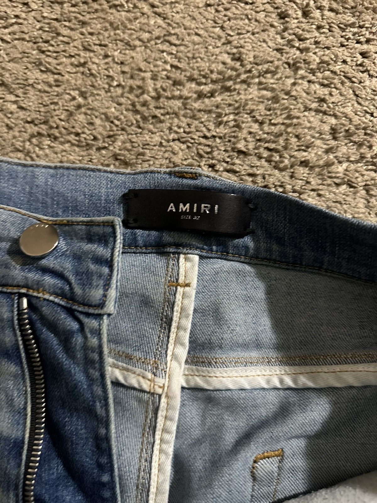 Amiri Amiri Blue Thrasher Jeans Size US 32 / EU 48 - 2 Thumbnail