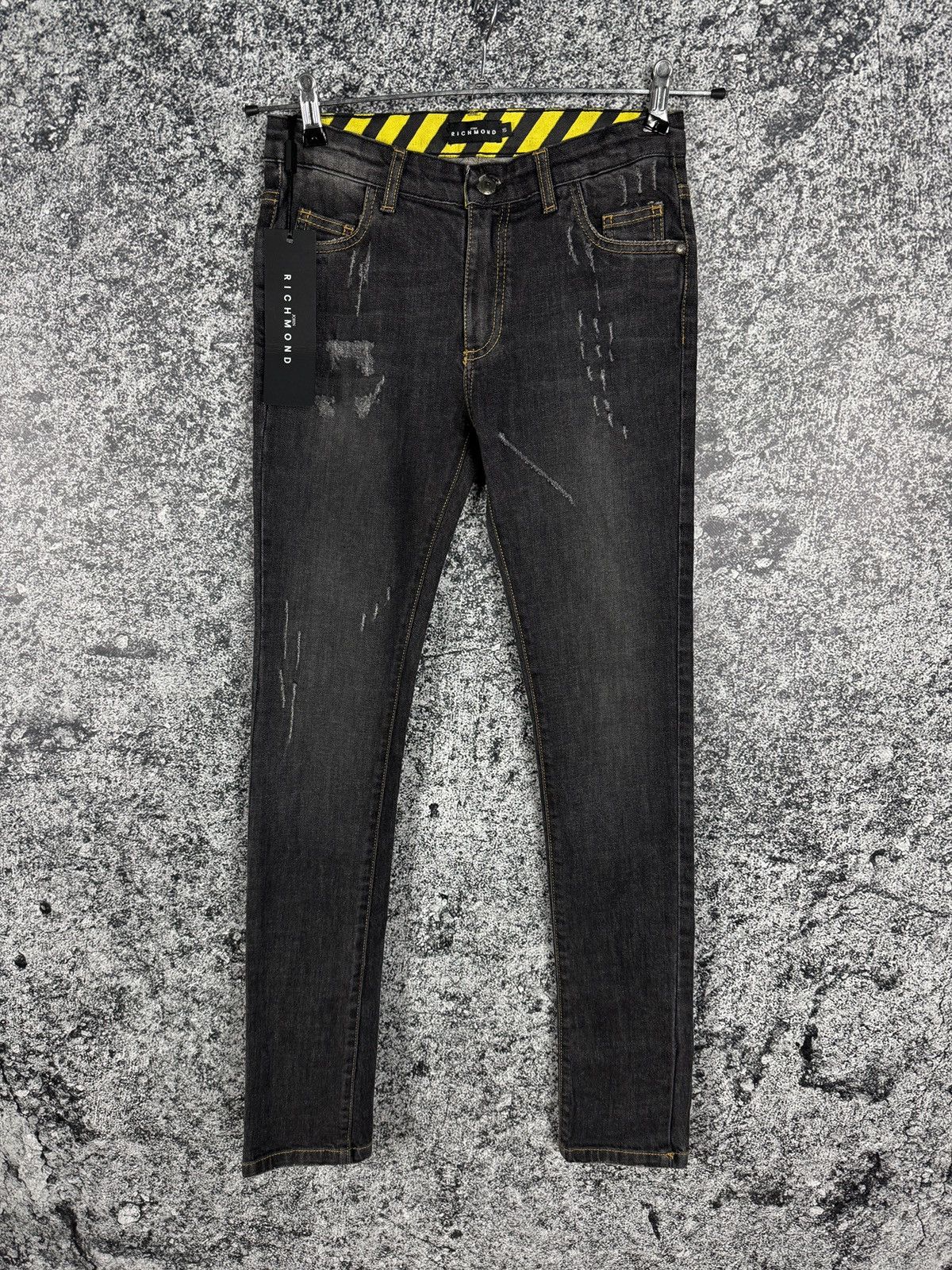 John Richmond Denim BP14 Nero Skinny Jeans Fortaleza Italy