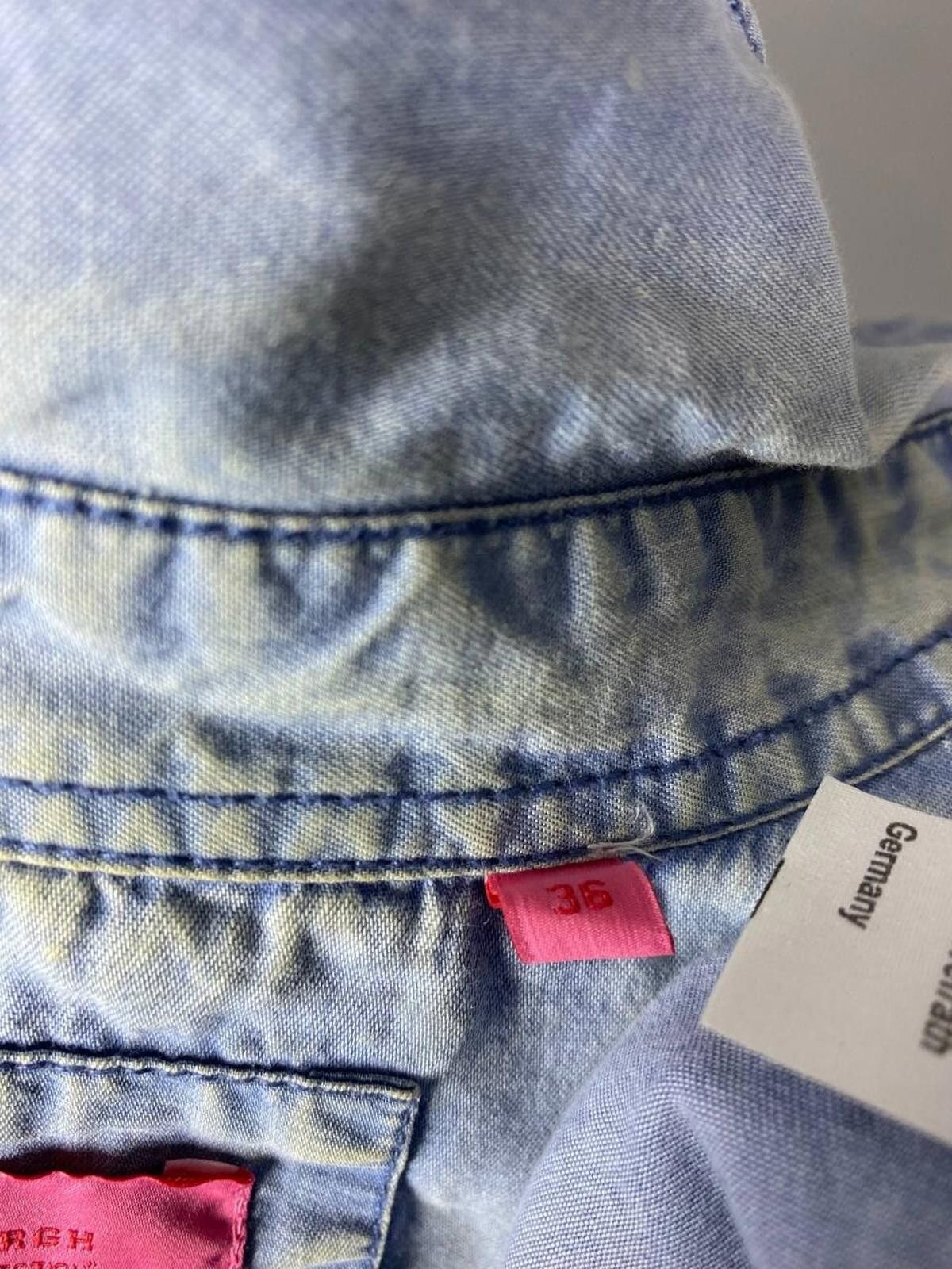 Designer Emily Van Den Bergh Blue Denim Blouse Shirt Size 36 / S Size S / US 4 / IT 40 - 10 Thumbnail