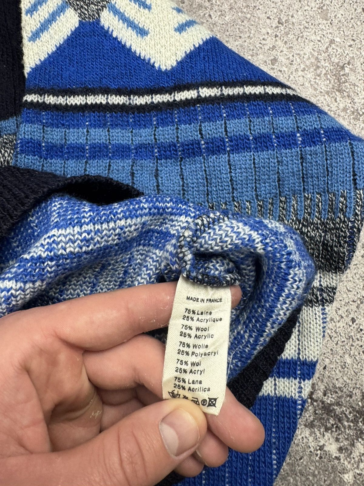 Lacoste ❄️Lacoste Chemise Vintage Made in France 1/4 Zip Knit Sweater Size US L / EU 52-54 / 3 - 9 Thumbnail