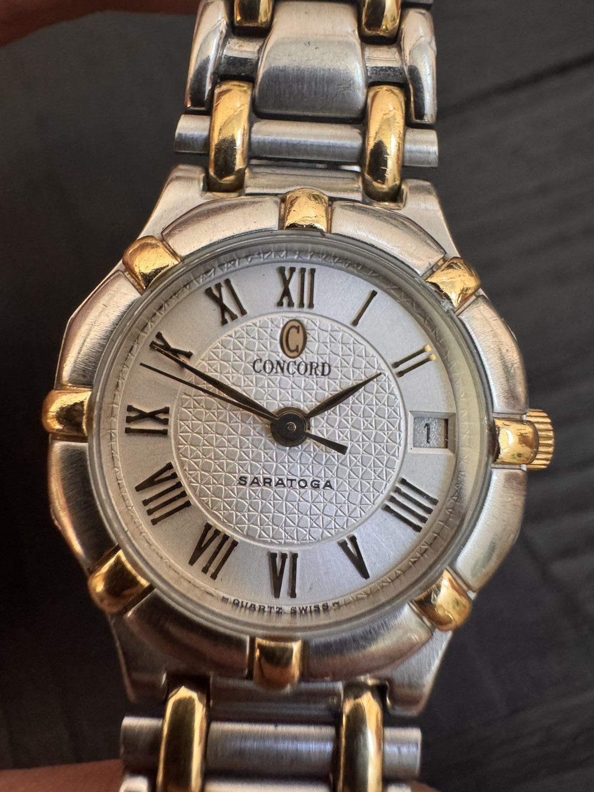 Other Vintage Concord Two Tone 18k Gold Saratoga Quartz Watch Size ONE SIZE - 2 Thumbnail