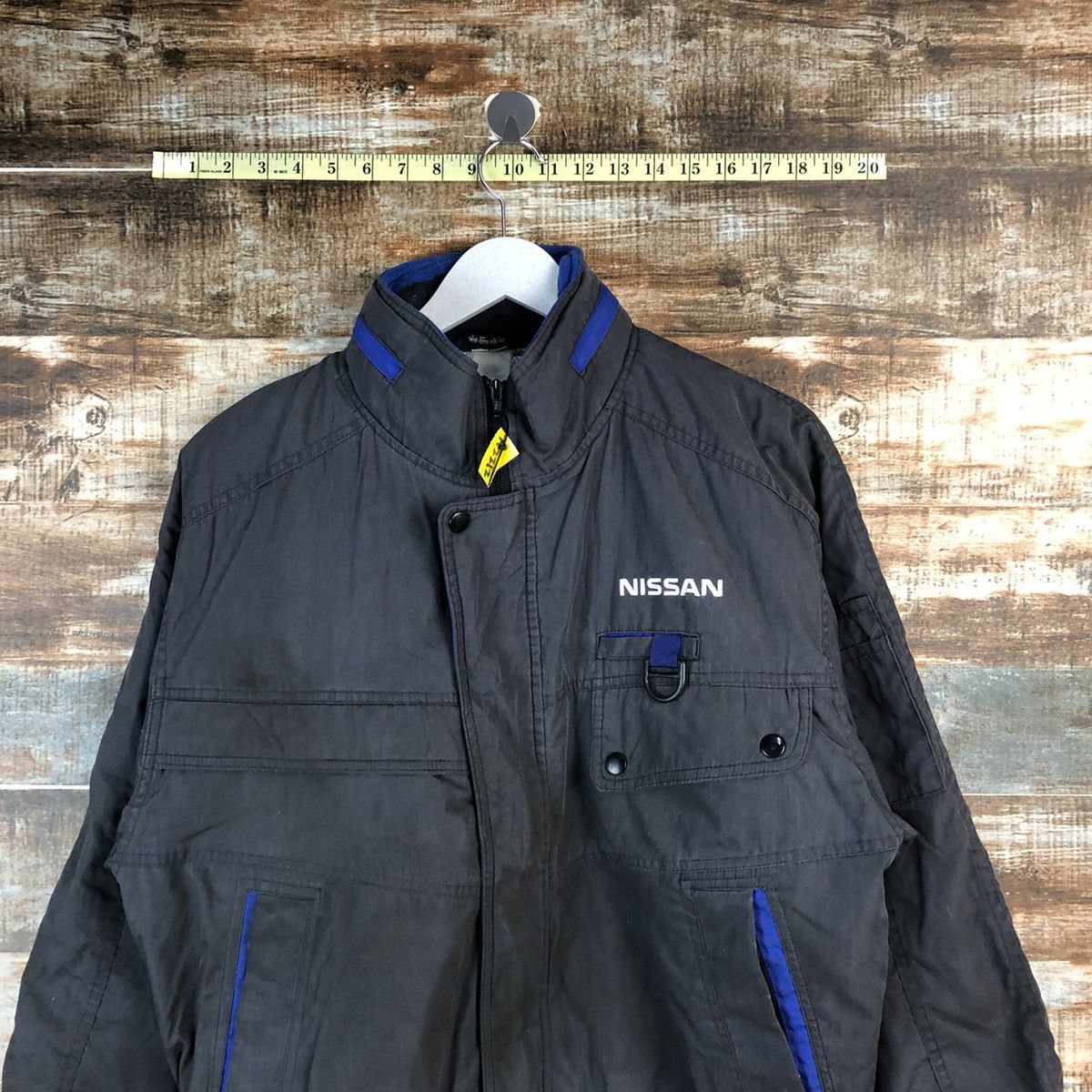 Japanese Brand D Alta Nissan Grey vintage Bombers Jacket #A2212 Size US M / EU 48-50 / 2 - 2 Thumbnail
