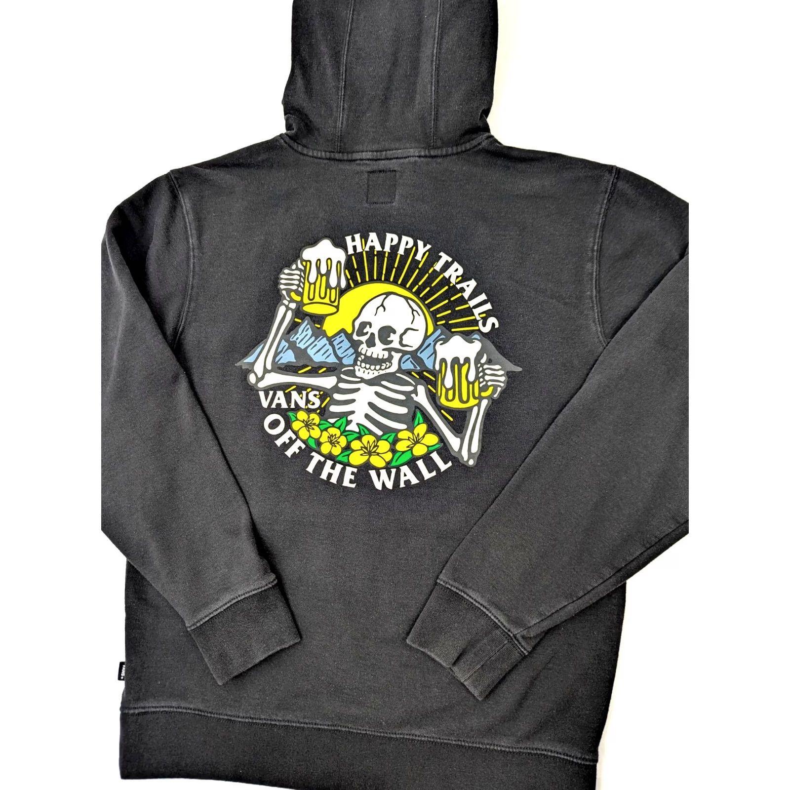 Vans Vans Hoodie Skull Graphic Black Men L Off the Wall Skateboard Jacket/Coat Size US L / EU 52-54 / 3 - 2 Thumbnail