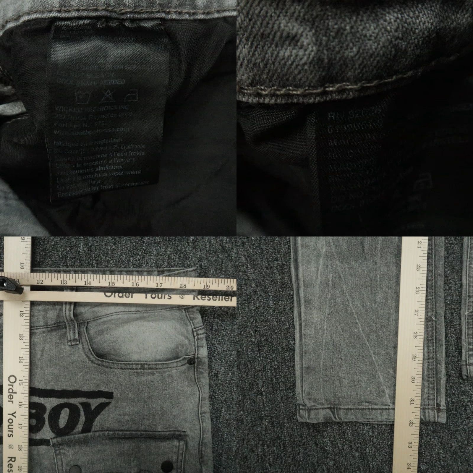 Southpole VINTAGE Southpole Jeans Mens 38x32 Gray Astro Boy Cargo Pockets Y2K Street RARE Size US 38 / EU 54 - 8 Thumbnail