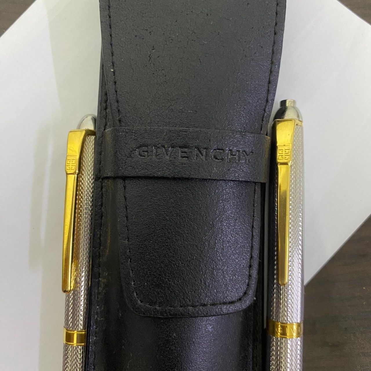 Givenchy Givenchy Vintage Pen & Mechanical Pencil Set + Leather Case Size ONE SIZE - 5 Thumbnail
