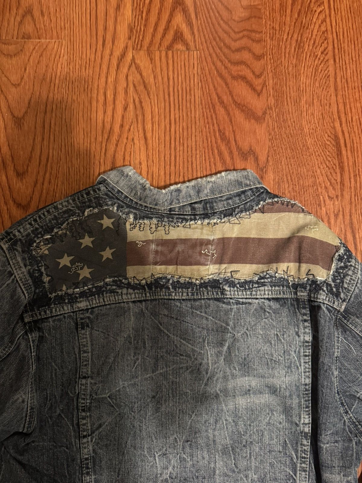 Decibel Vintage American Flag Denim Jacket Size US XL / EU 56 / 4 - 5 Thumbnail