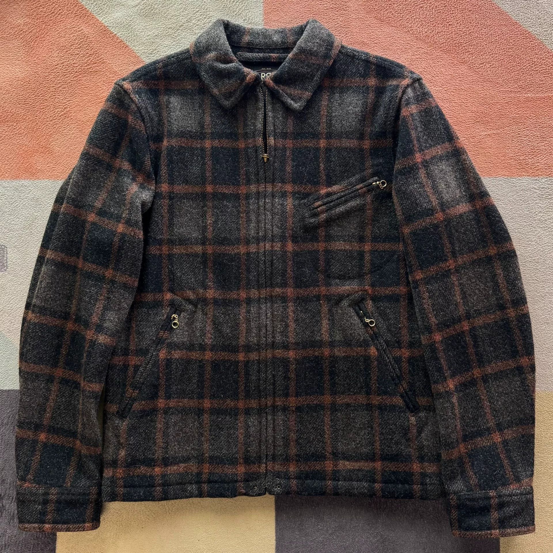 RRL Ralph Lauren RRL Plaid Wool Jacket Size US S / EU 44-46 / 1 - 1 Thumbnail