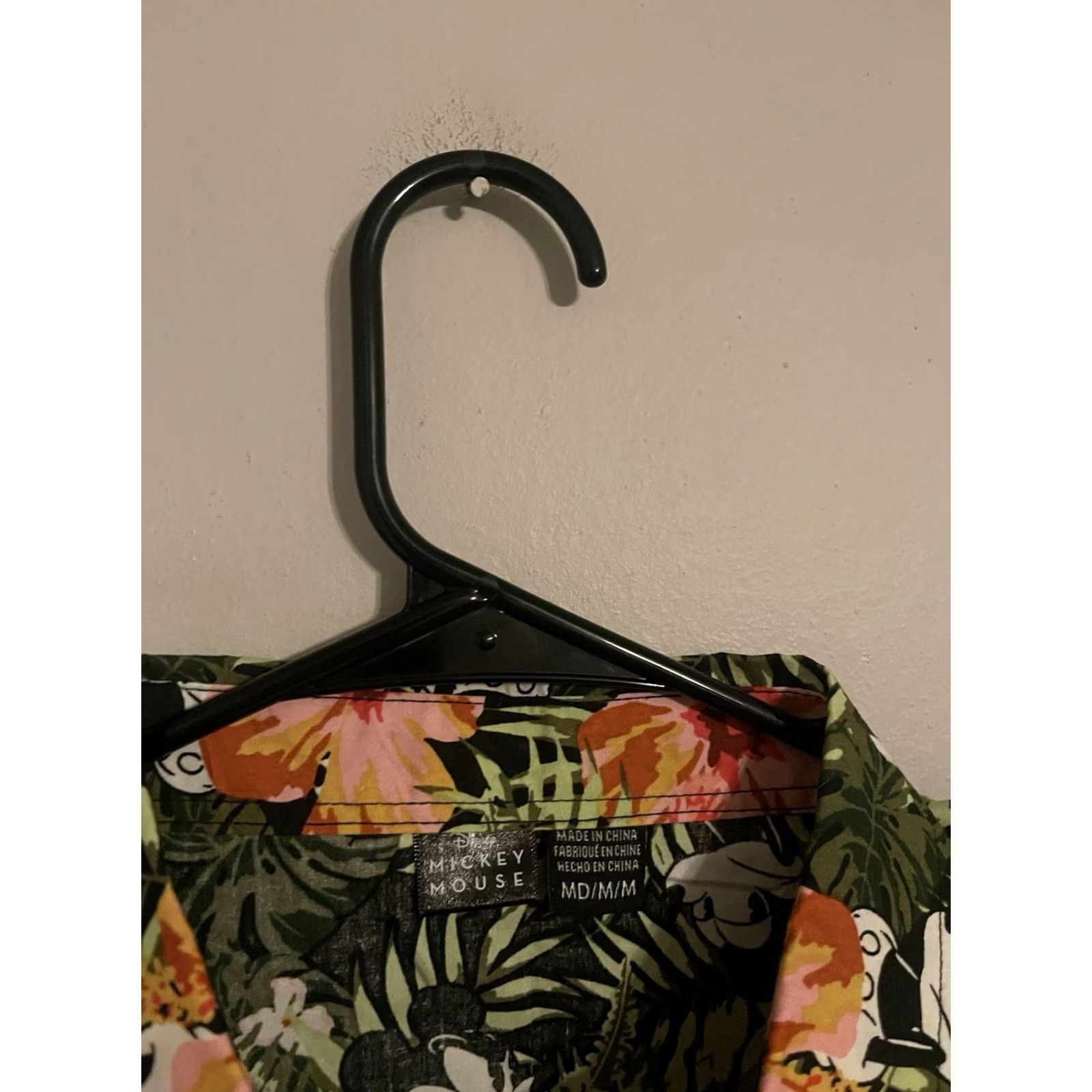 Disney Disney Mickey Mouse Floral Hawaiian Shirt Men's Medium Multicolor Button Casual Size US M / EU 48-50 / 2 - 3 Thumbnail