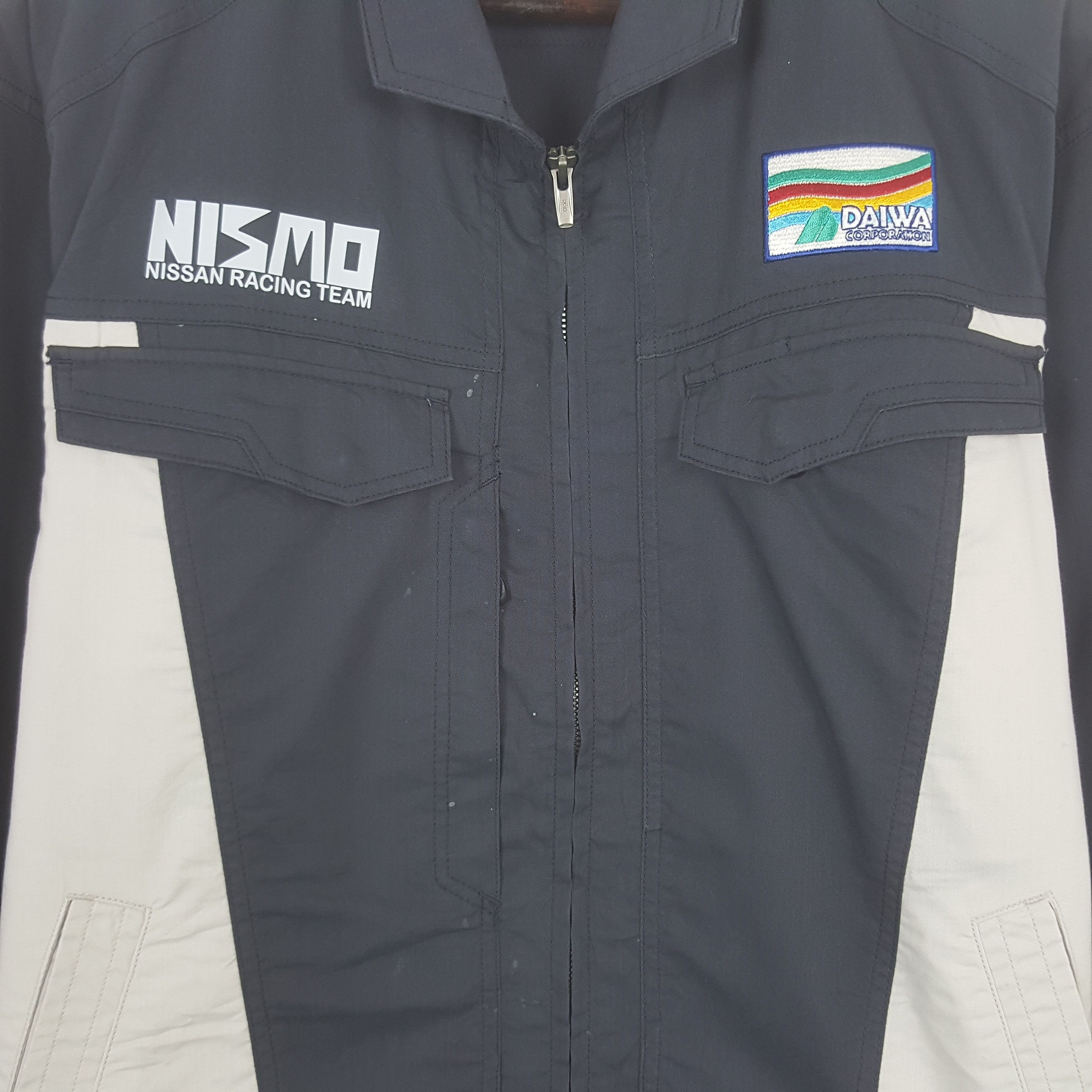 Japanese Brand Vintage Nismo Nissan Racing Team Custom Art Worker Jacket Size US L / EU 52-54 / 3 - 4 Thumbnail