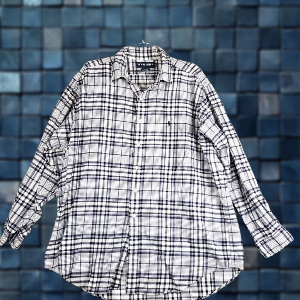 Polo Ralph Lauren Polo Ralph Lauren Polo Shirt Mens XL Plaid Blue Purple Button-Down Collar Logo Casual Size US XL / EU 56 / 4 - 1 Thumbnail