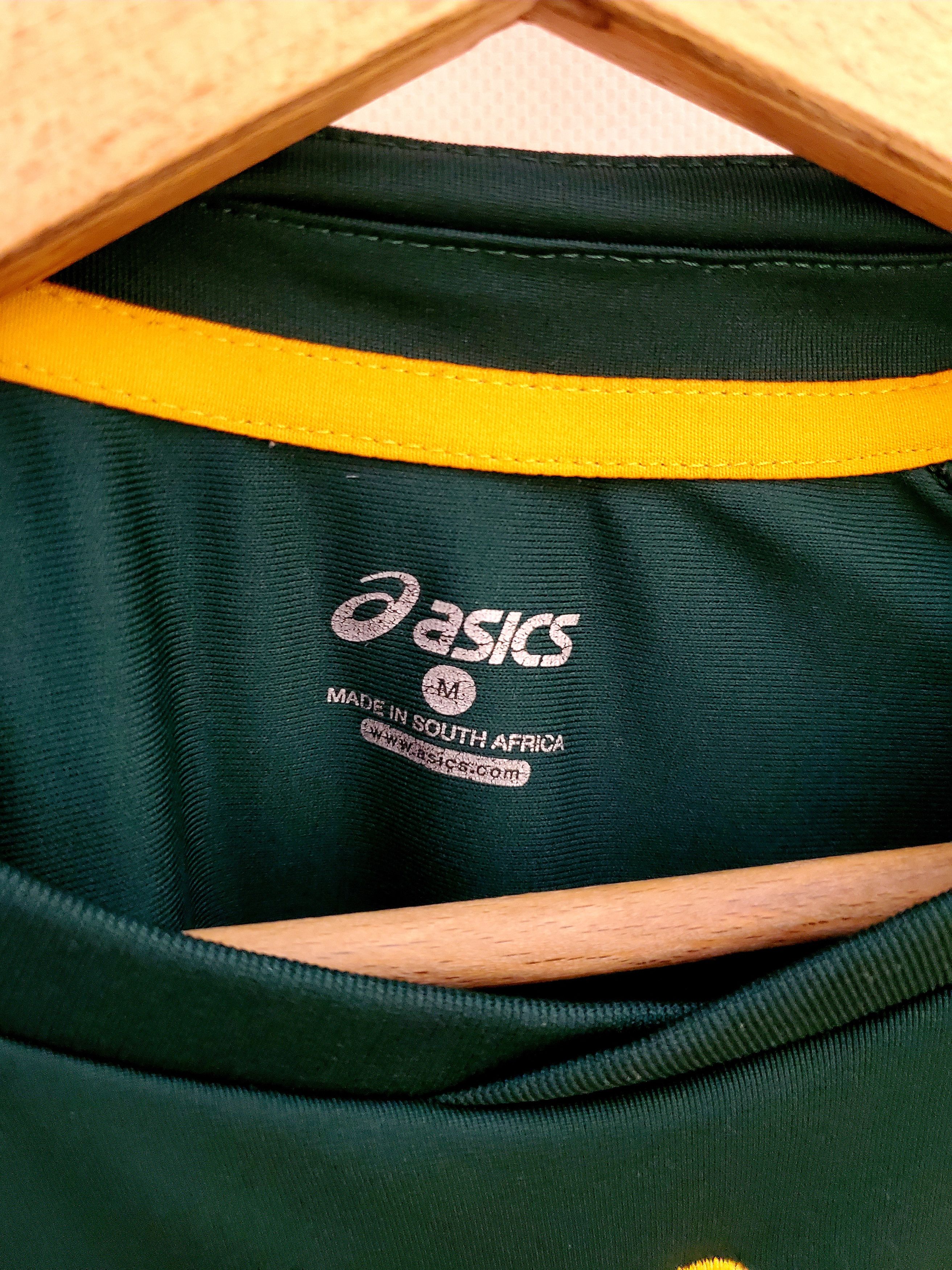 Asics × Vintage Asics South Africa Rugby World Cup Jersey size M Size US M / EU 48-50 / 2 - 5 Thumbnail