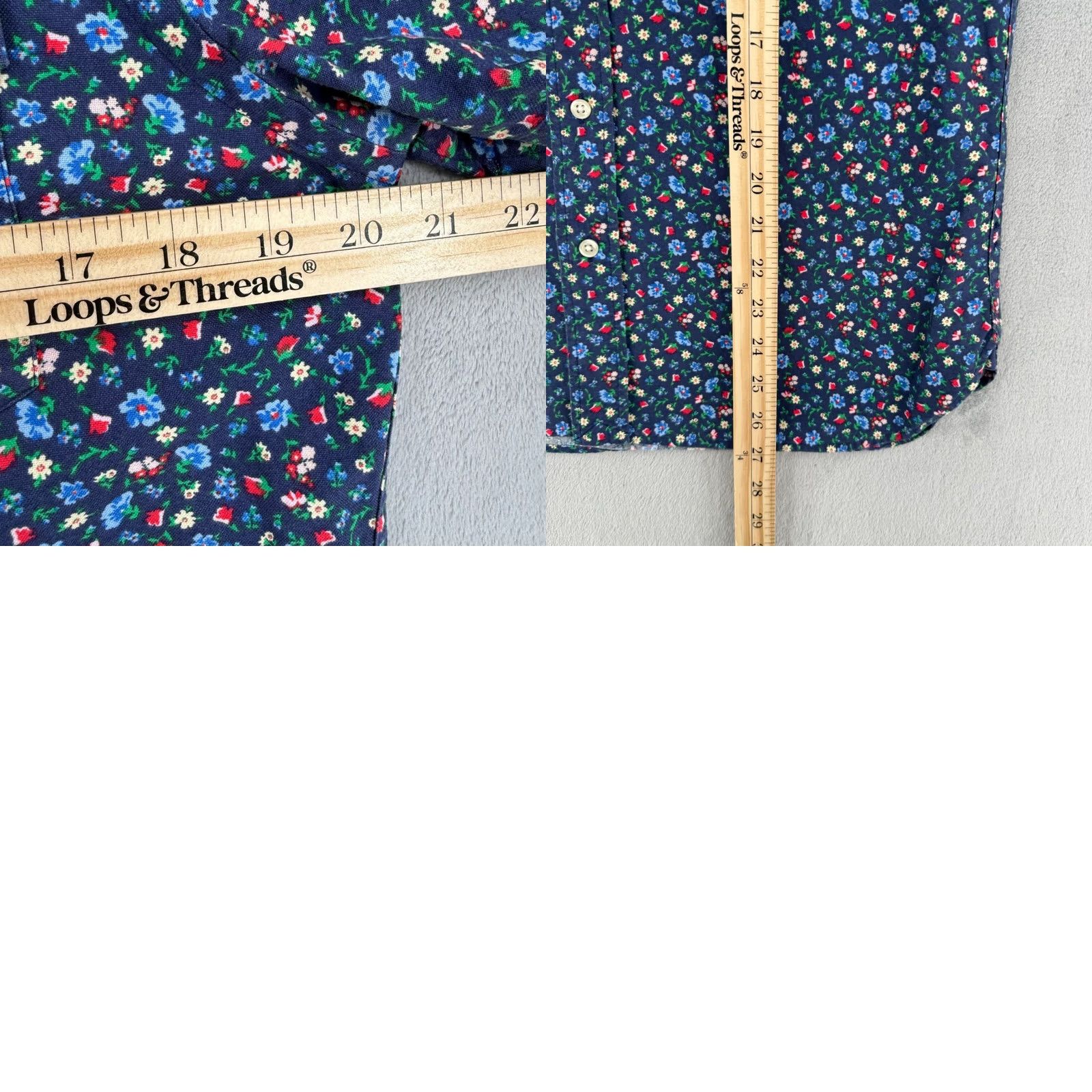 Polo Ralph Lauren Polo Ralph Lauren Mens Floral Button-Down Shirt Navy Blue Cotton Size S Size US S / EU 44-46 / 1 - 9 Thumbnail