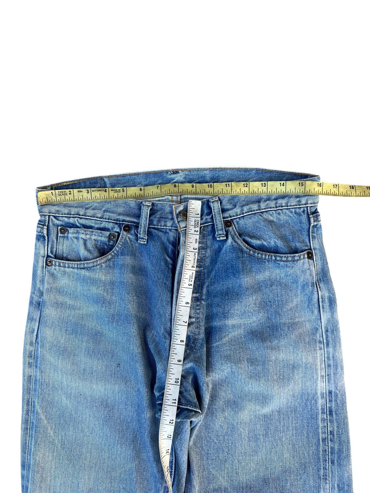 Denime Vintage DENIME Japan Ripped Faded Mud Denim Selvedge Jeans Size US 31 - 4 Thumbnail