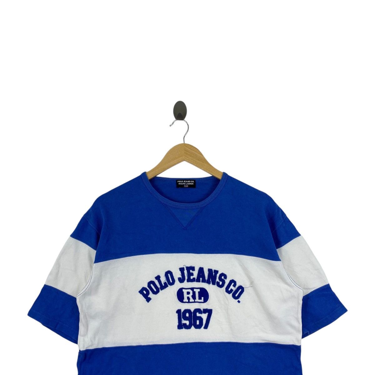 Polo Ralph Lauren Vintage POLO JEANS CO 1966 Ralph Lauren RL Striped Tee Shirt Size US M / EU 48-50 / 2 - 2 Thumbnail