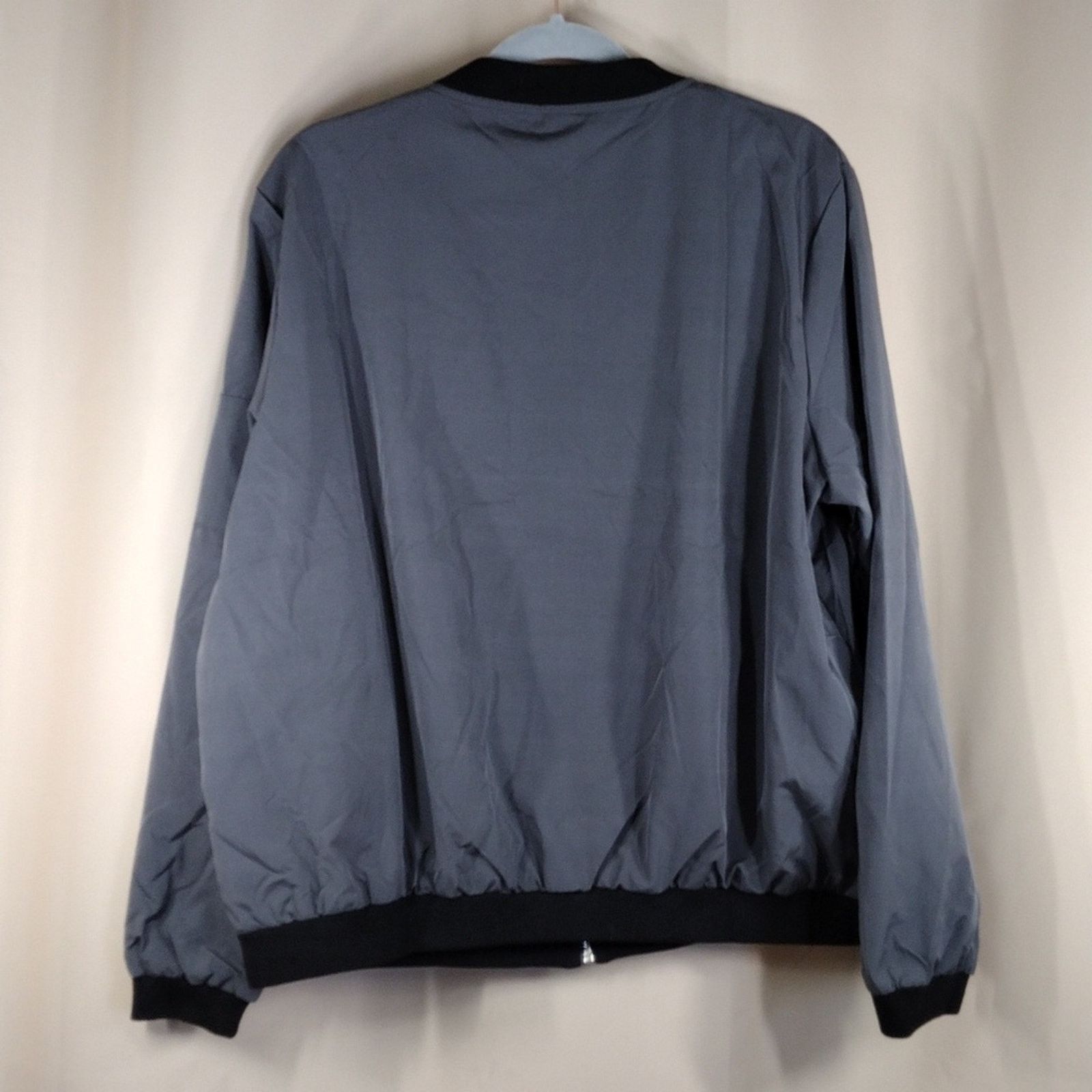 Zeagoo NWT Zeagoo Gray Polyester Outdoor Men's Wind Bomber Jacket Size US XXL / EU 58 / 5 - 2 Thumbnail