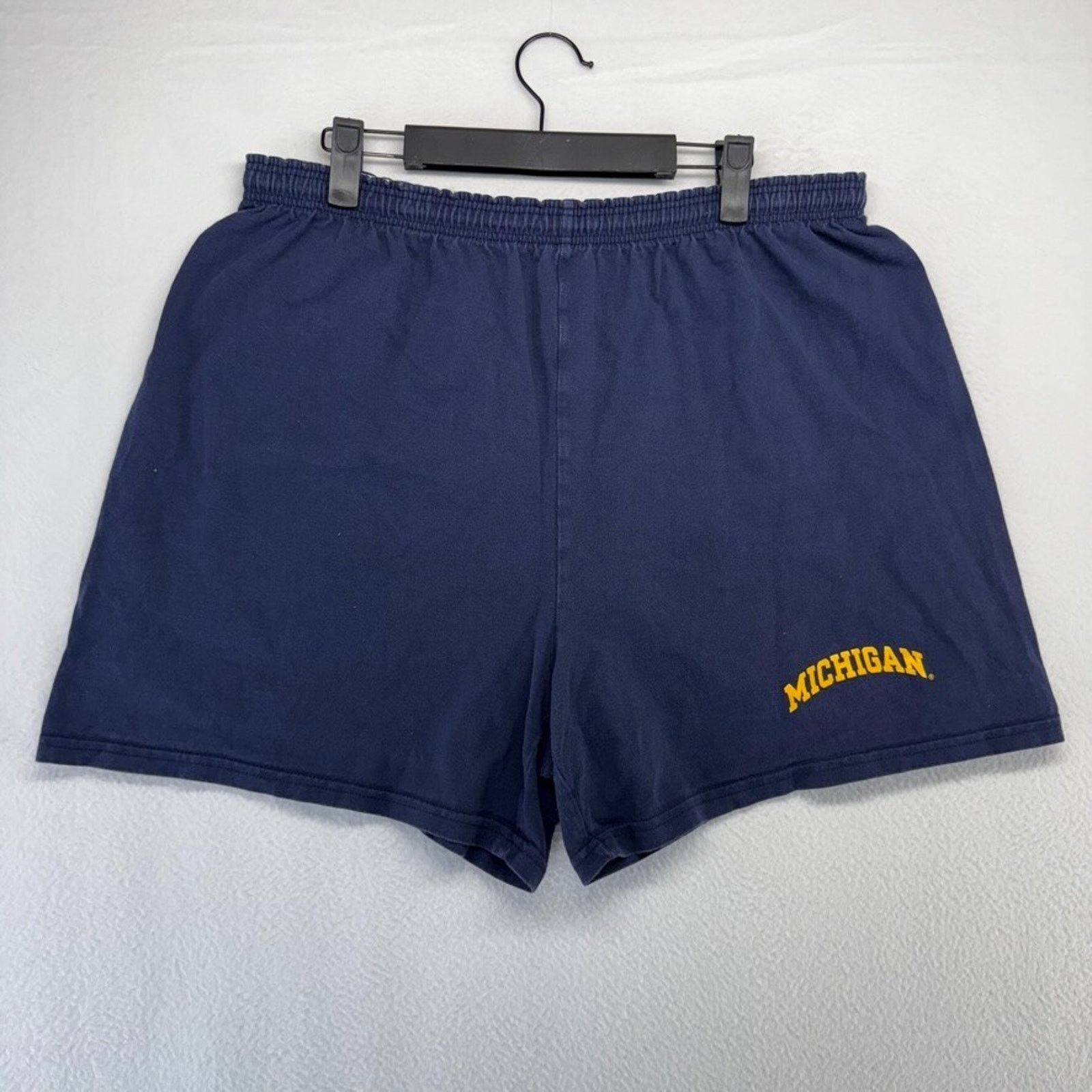 Russell Athletic × Vintage Vintage Michigan Shorts men's XL Blue Russell Athletic Size US 32 / EU 48 - 1 Thumbnail