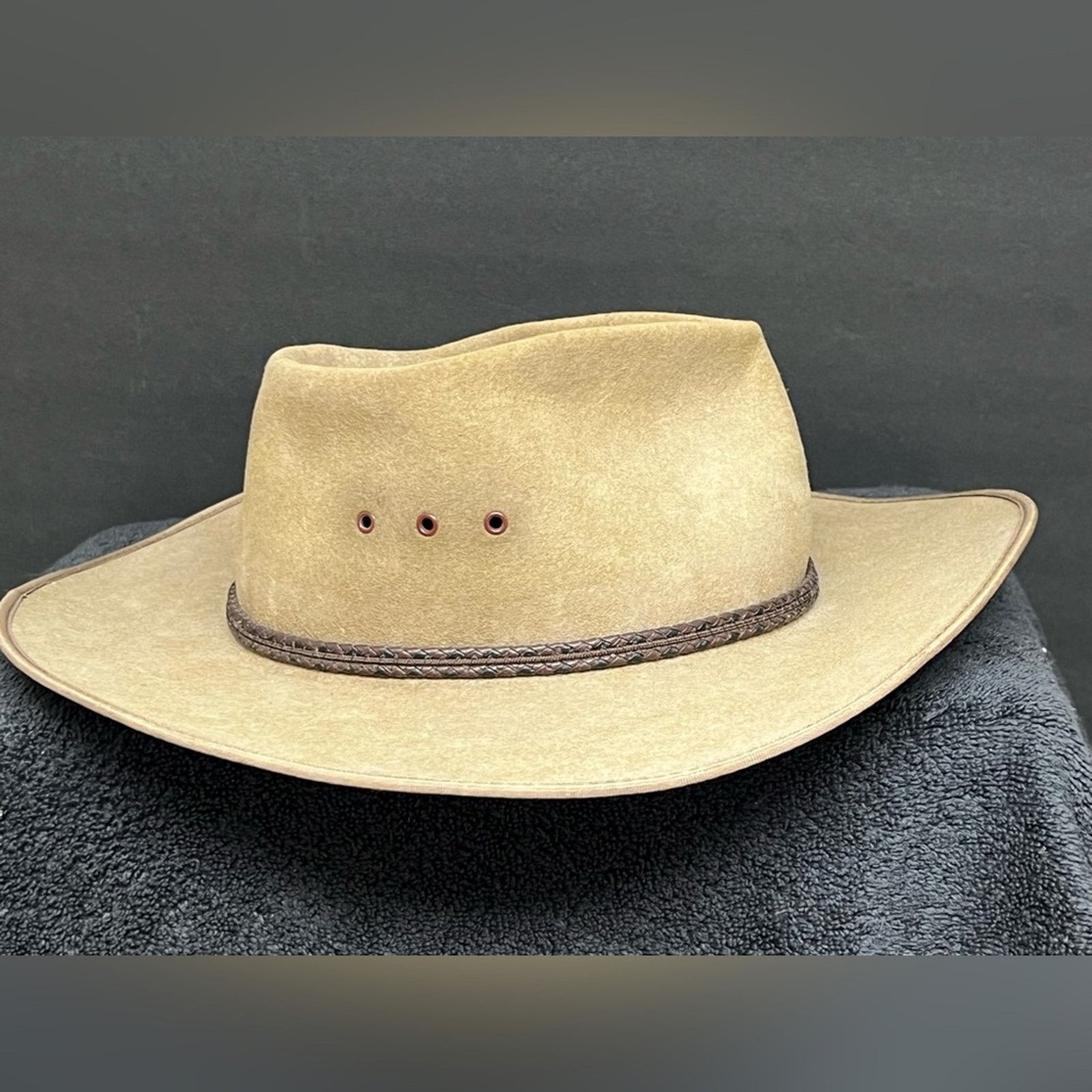 Other Akubra Hat 59-61 Stockman Imperial Fur Felt Cowboy Australia Size ONE SIZE - 4 Thumbnail