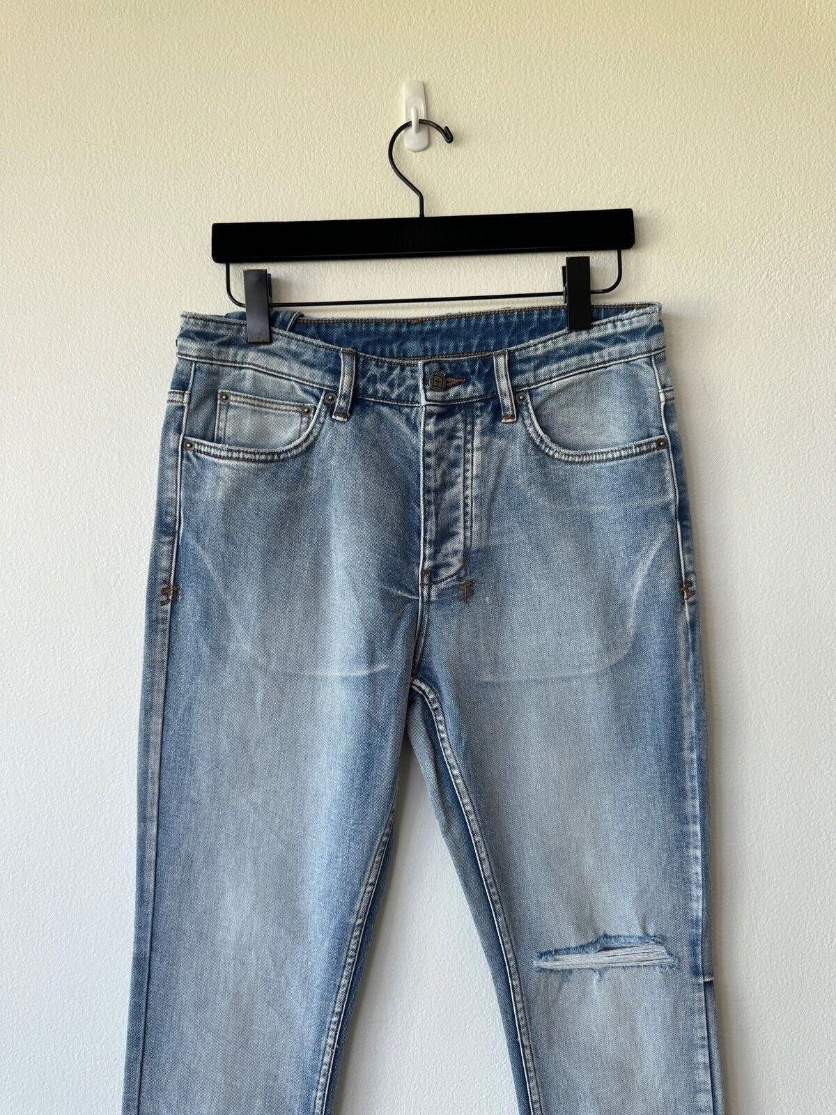 Ksubi new Ksubi mens denim jean chitch 32 light blue city high rip Size US 32 / EU 48 - 2 Thumbnail