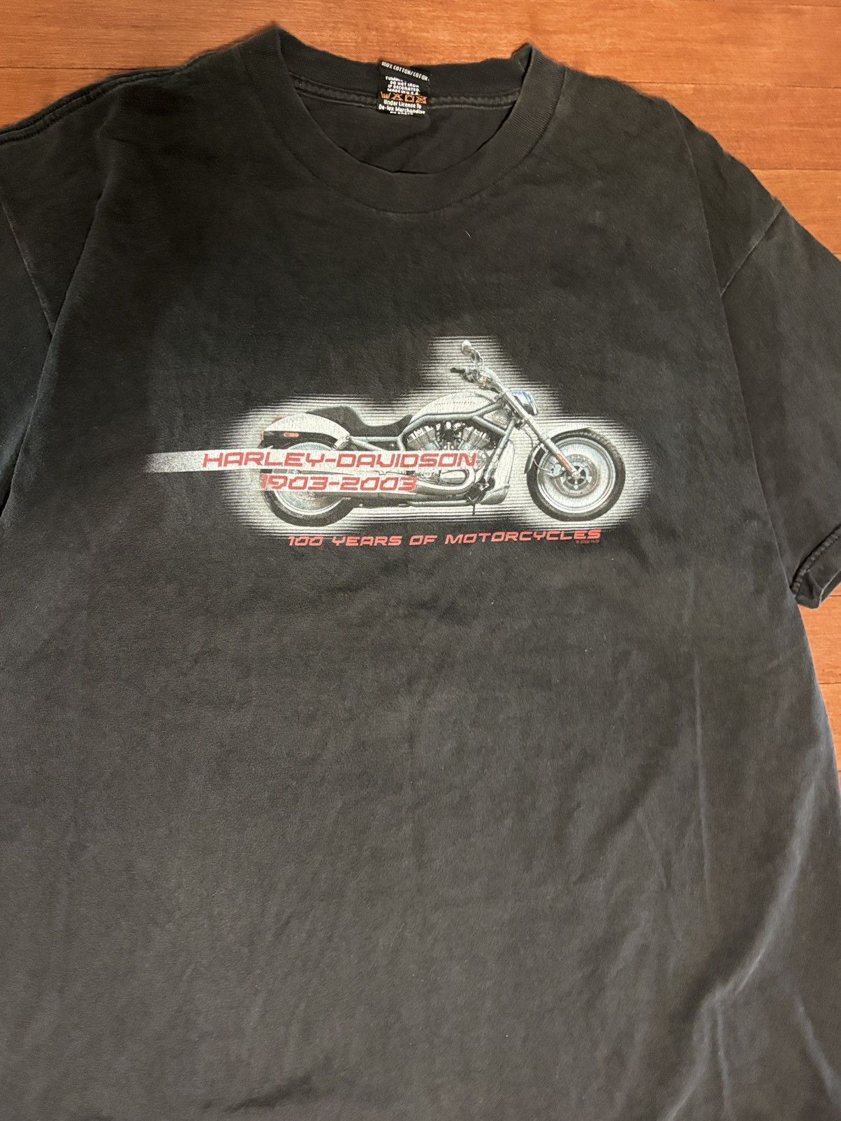 Harley Davidson Vintage 2002 Harley Davidson 1903-2003 Motorcycle Tee | $35 Size US XL / EU 56 / 4 - 3 Thumbnail