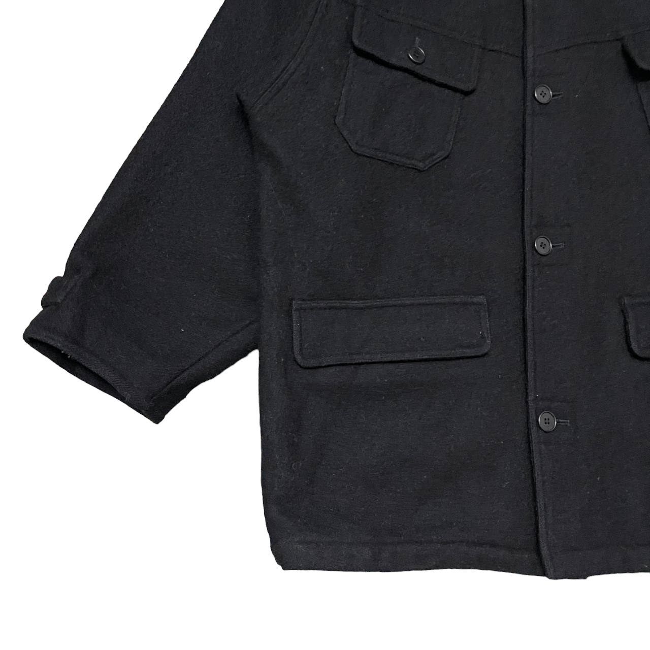 Japanese Brand Vintage The Market Wool Jacket Leather Collar Size US M / EU 48-50 / 2 - 3 Thumbnail