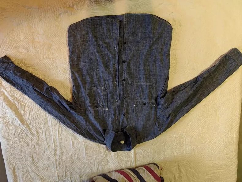 Freewheelers Freewheelers size 17.5 Youth cloth workwear shirt Size US S / EU 44-46 / 1 - 3 Thumbnail