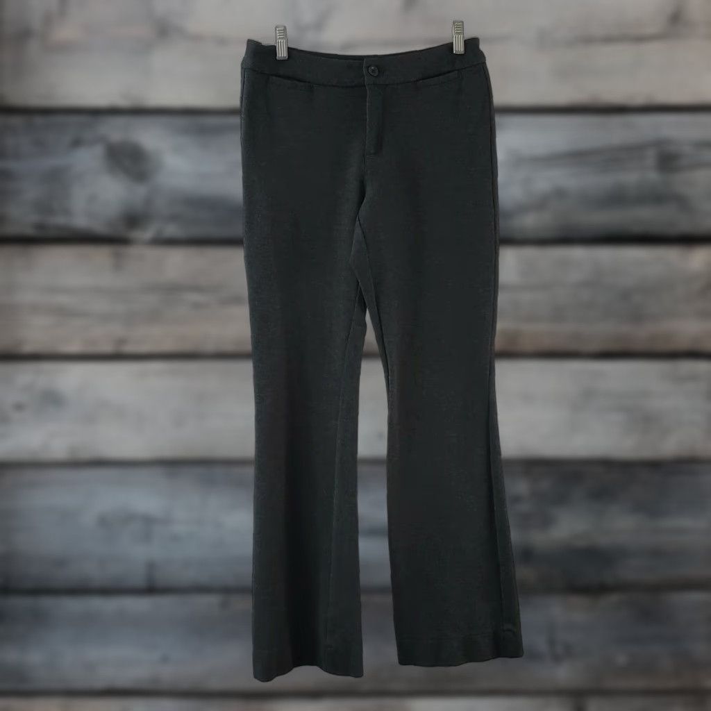 NYDJ NYDJ Womens Ponte Knit Bootcut Pants Sz 4 Charcoal Gray Mid Rise Pants Womens Size 27" / US 4 / IT 40 - 1 Thumbnail