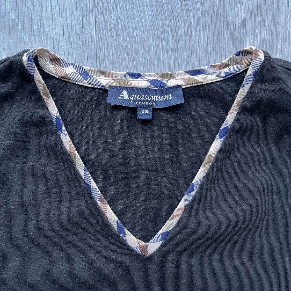 Aquascutum Aquascutum Womens Club Check Vintage Top Size XS / US 0-2 / IT 36-38 - 2 Thumbnail