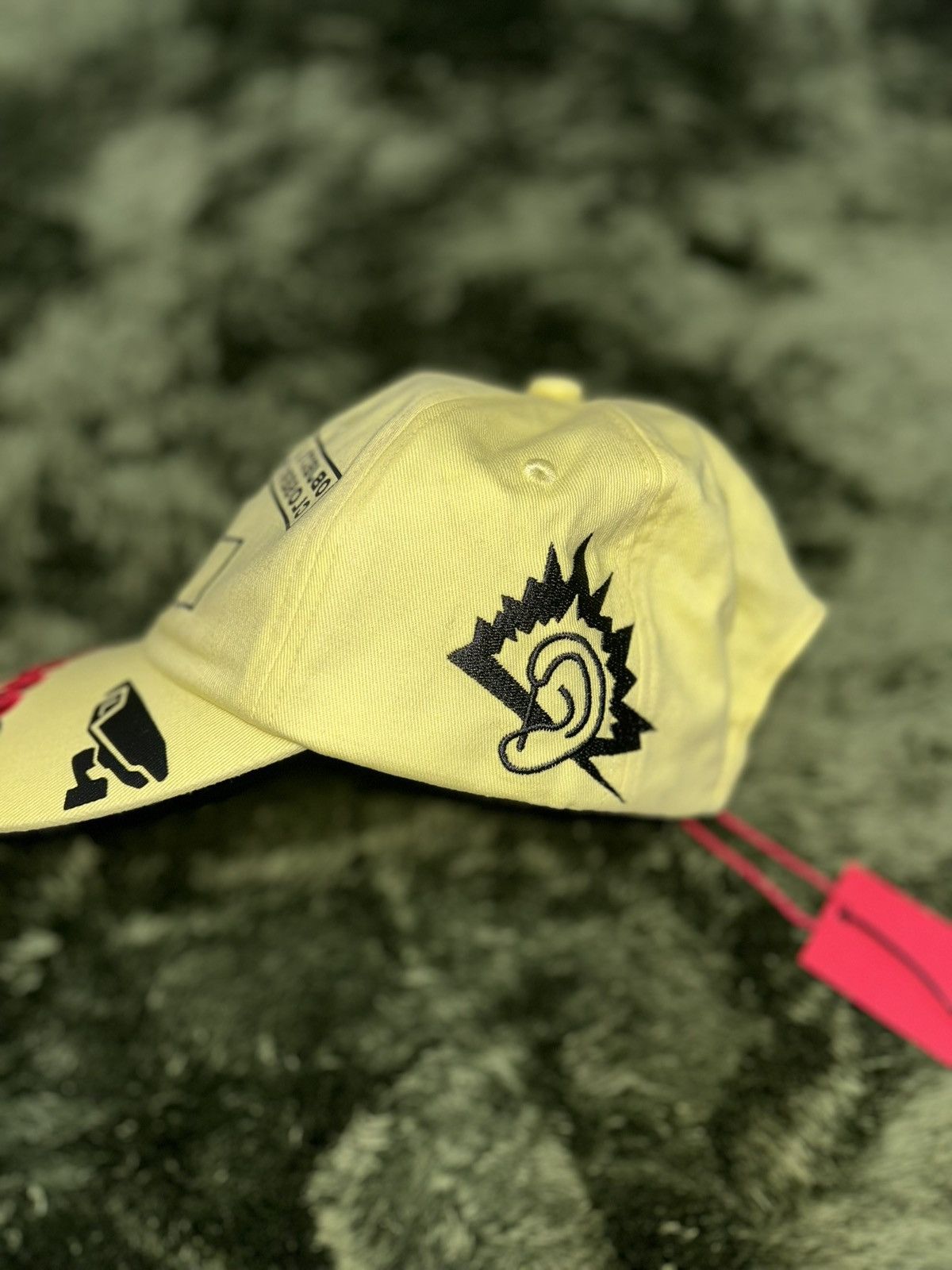 032c 032c logo embroidery warning cap yellow Size ONE SIZE - 2 Thumbnail
