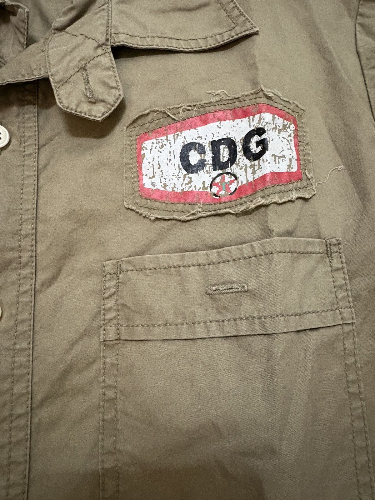 Comme des Garcons CDG Chambray Army Shirt 63 Racing Junya Watanabe Size US L / EU 52-54 / 3 - 12 Thumbnail