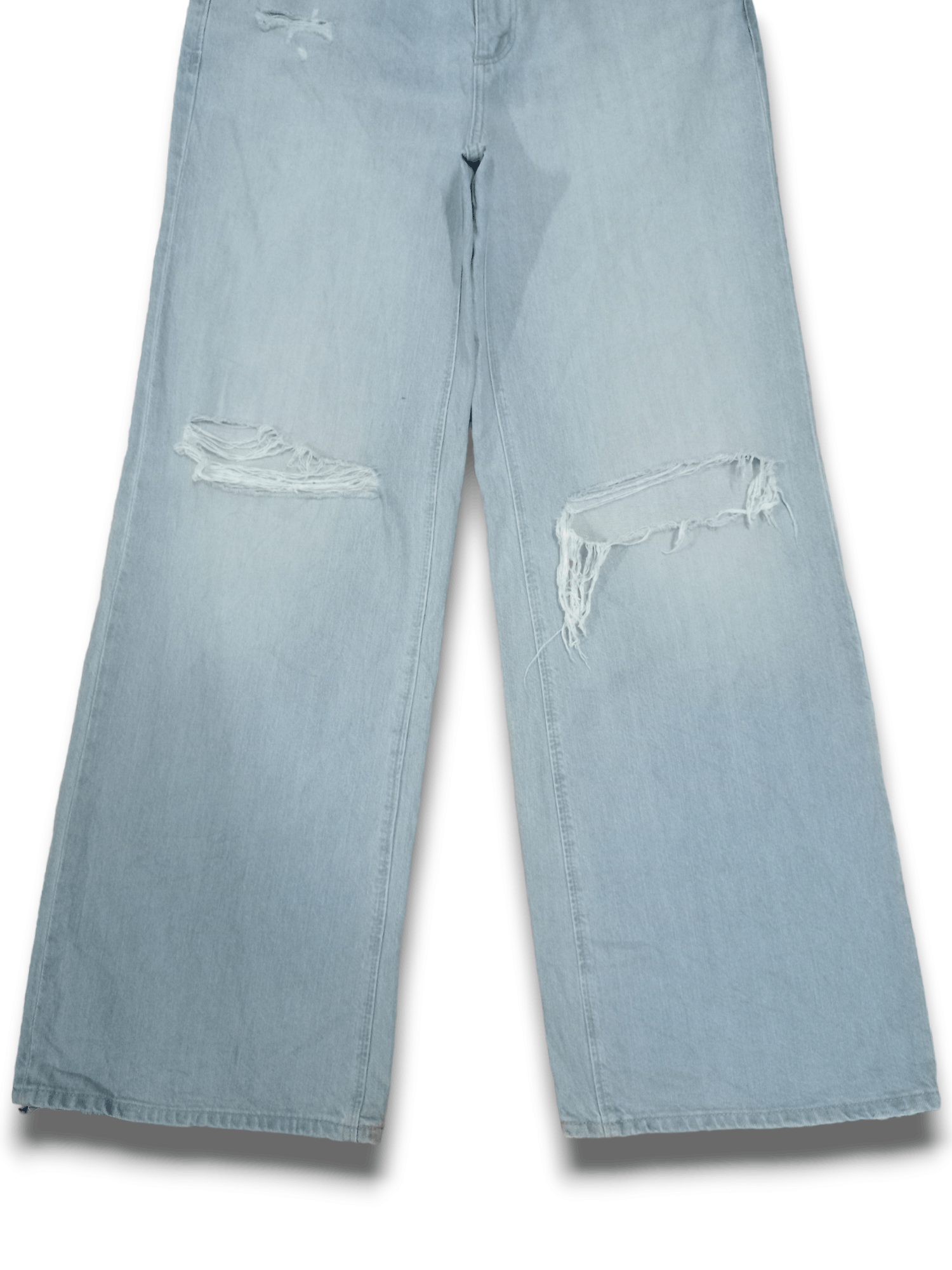 GU Vintage Japanese Gu Baggy Style Flare Jeans 30x30 Size US 30 / EU 46 - 6 Thumbnail