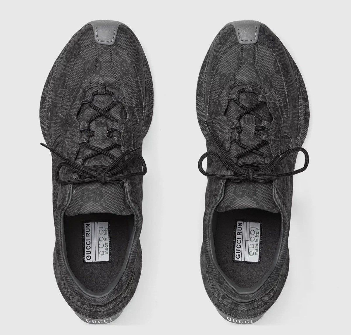 Gucci Gucci Run GG Monogram Black Sneakers Mens Size 11 Authentic Size US 11 / EU 44 - 6 Thumbnail