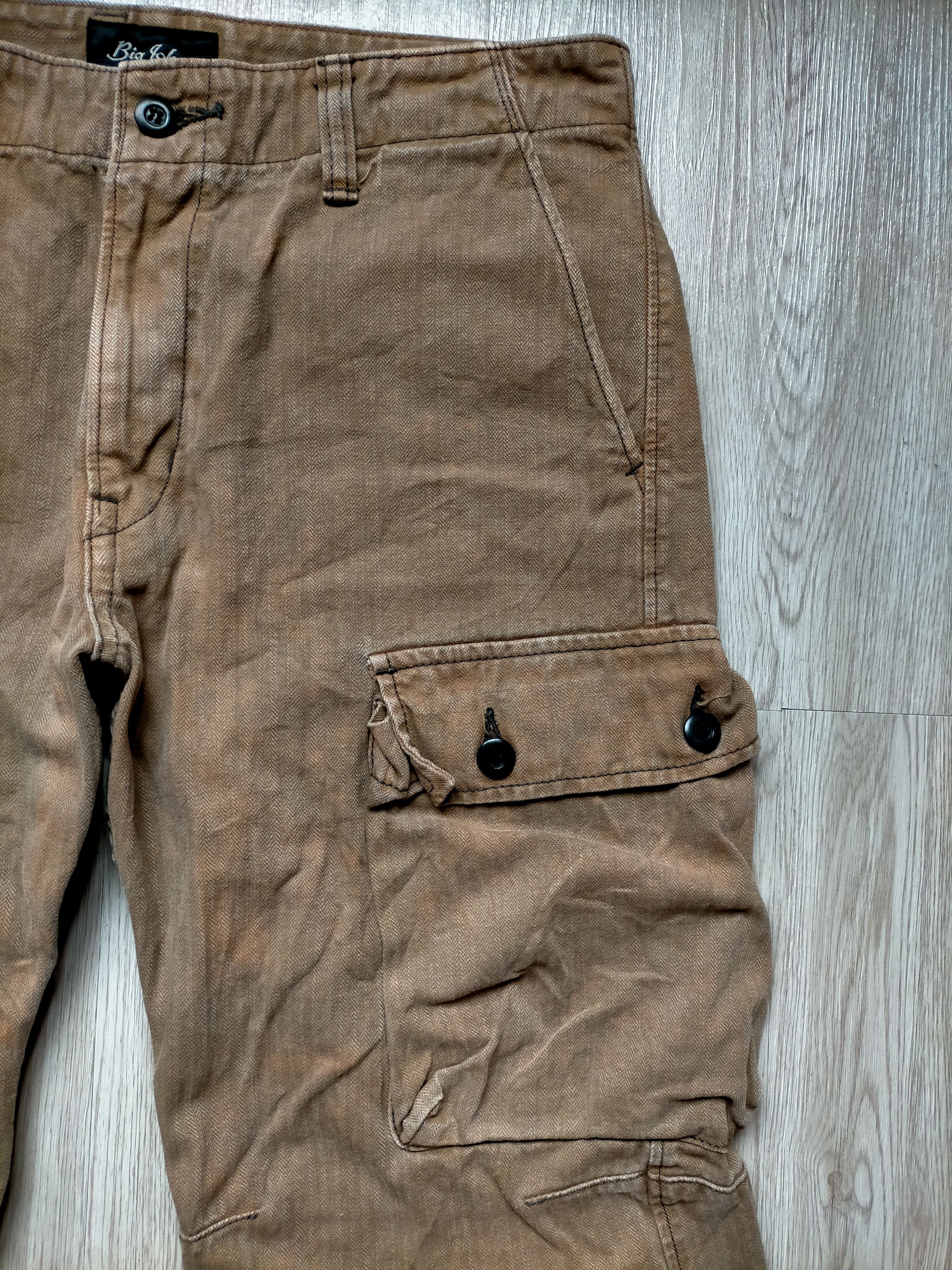 Big John × Vintage Vintage Big John Japan Cargo Denim Pants Size US 34 / EU 50 - 5 Thumbnail