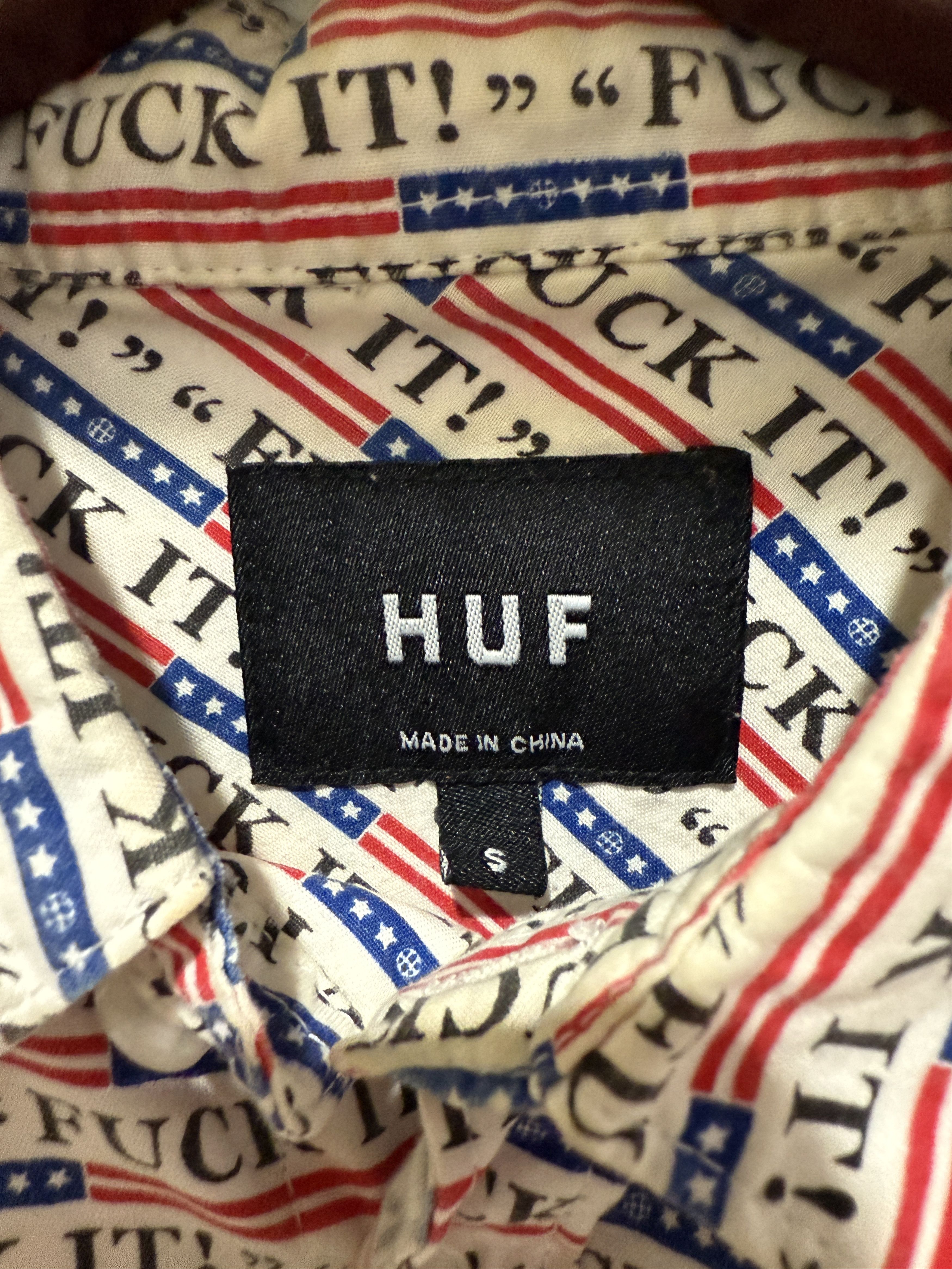 Huf Huf Fuck It All Over Print Button Down Shirt S Size US S / EU 44-46 / 1 - 4 Thumbnail