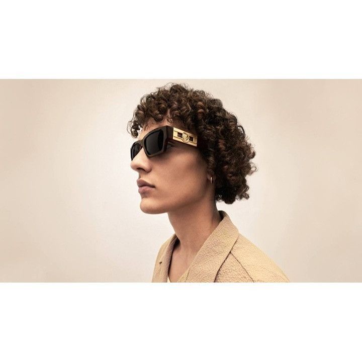 Versace Versace VE4459 108/87 Unisex Sunglasses Havana Rectangle Size ONE SIZE - 3 Thumbnail