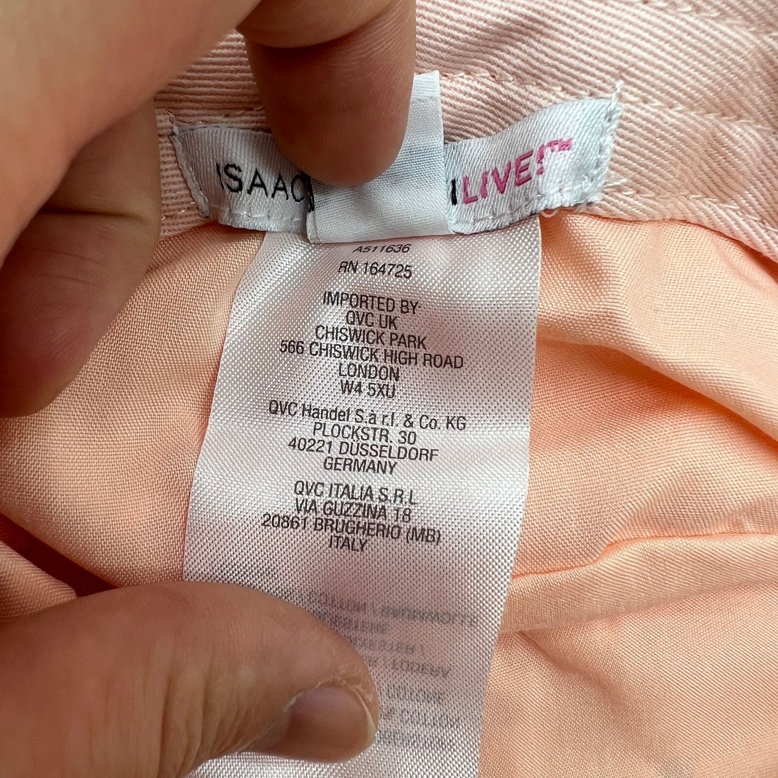 Other Isaac Mizrahi Live! Eyelet Bucket Hat Peach, One Size Size ONE SIZE - 5 Thumbnail