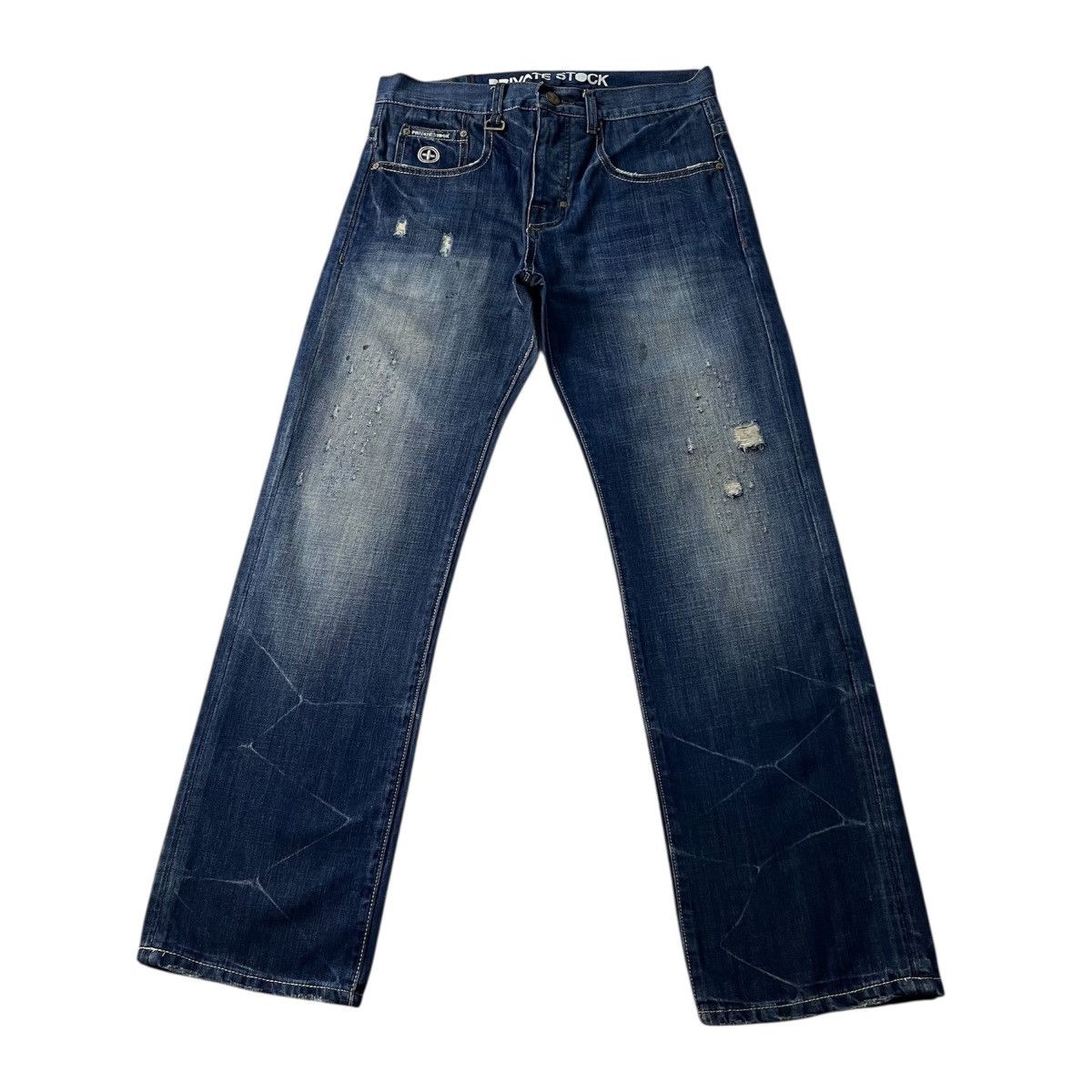 Other Private Stock OPS Jeans Men’s 32x32 Rare Distressed Denim Size US 32 / EU 48 - 2 Thumbnail