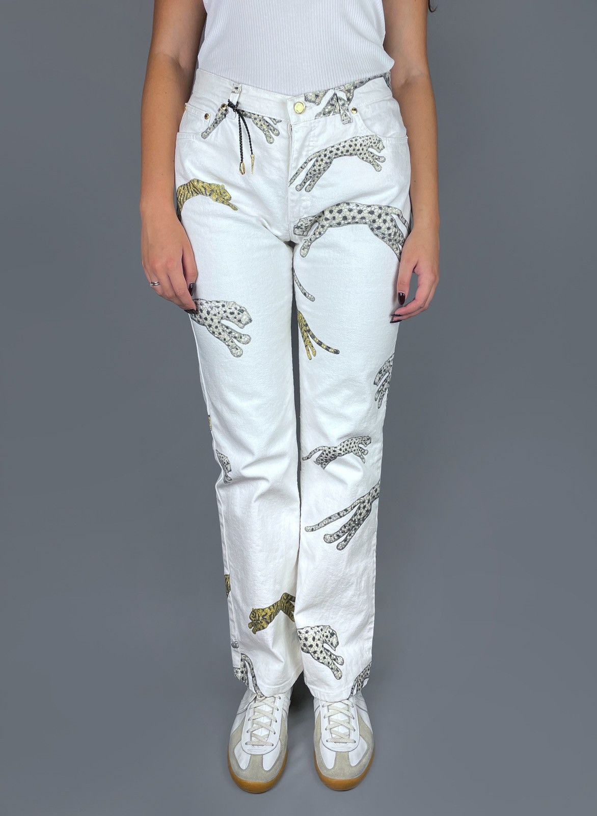Roberto Cavalli Vintage Roberto Cavalli Leopard & Tiger Animal Print Pants M Size 28" / US 6 / IT 42 - 4 Thumbnail
